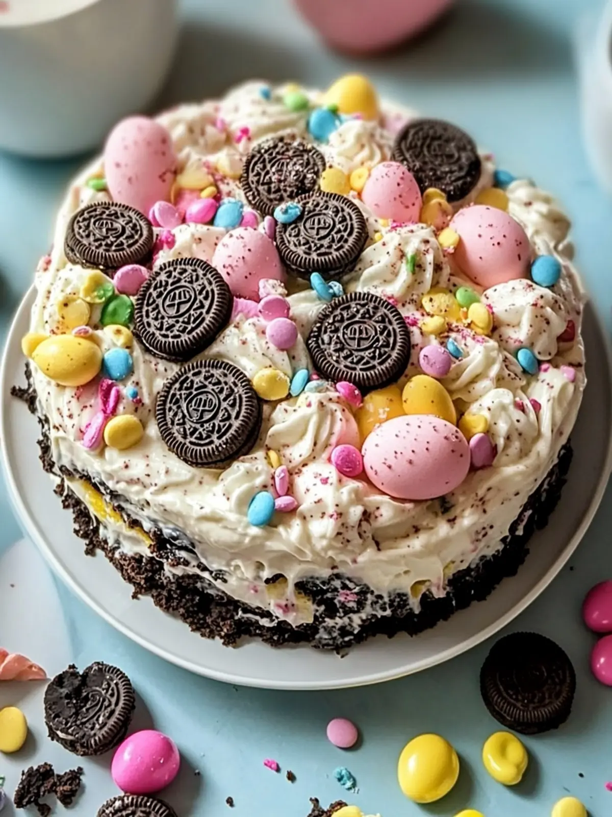 Easter Oreo Cookie Casserole with Creamy Dressing Delight 4 EASTER OREO COOKIE CASSEROLE WITH CREAMY DRESSING