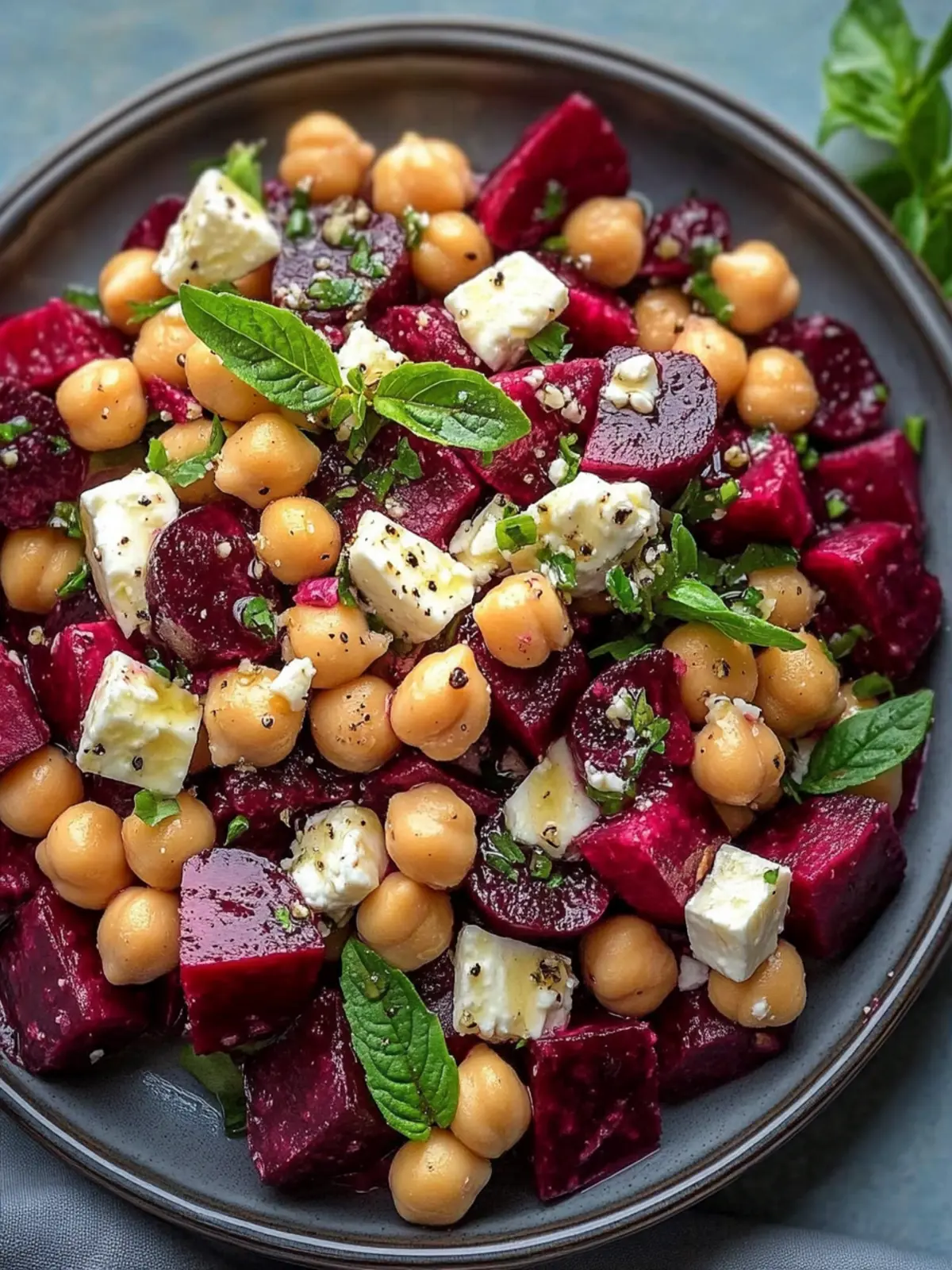 Chickpea, Beet & Feta Salad with Zesty Lemon-Garlic Vinaigrette 2 Chickpea, Beet & Feta Salad with Lemon-Garlic Vinaigrette beetroot