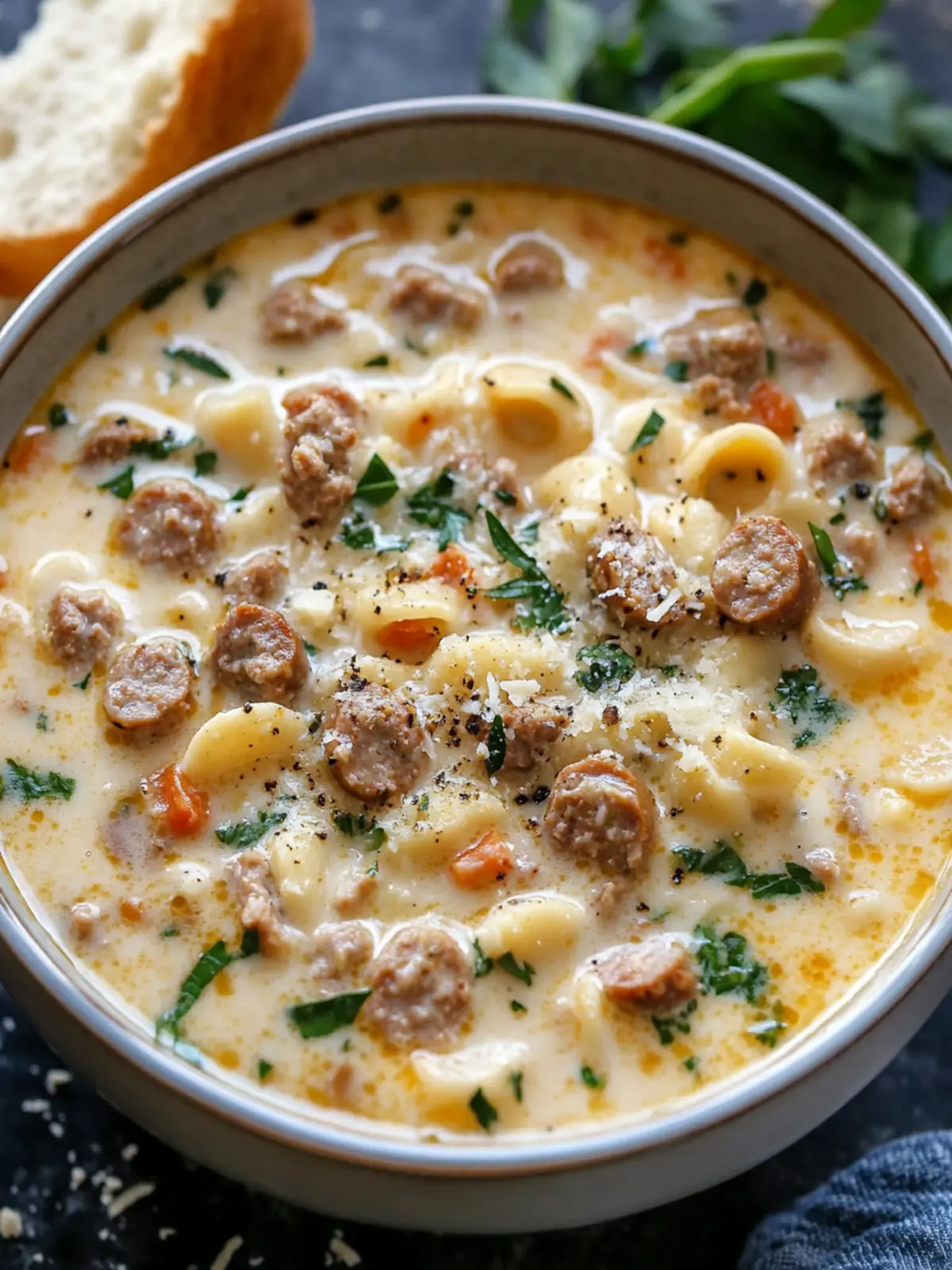 Creamy Parmesan Italian Sausage Soup You Can't Resist 4 Creamy Parmesan Italian Sausage Soup