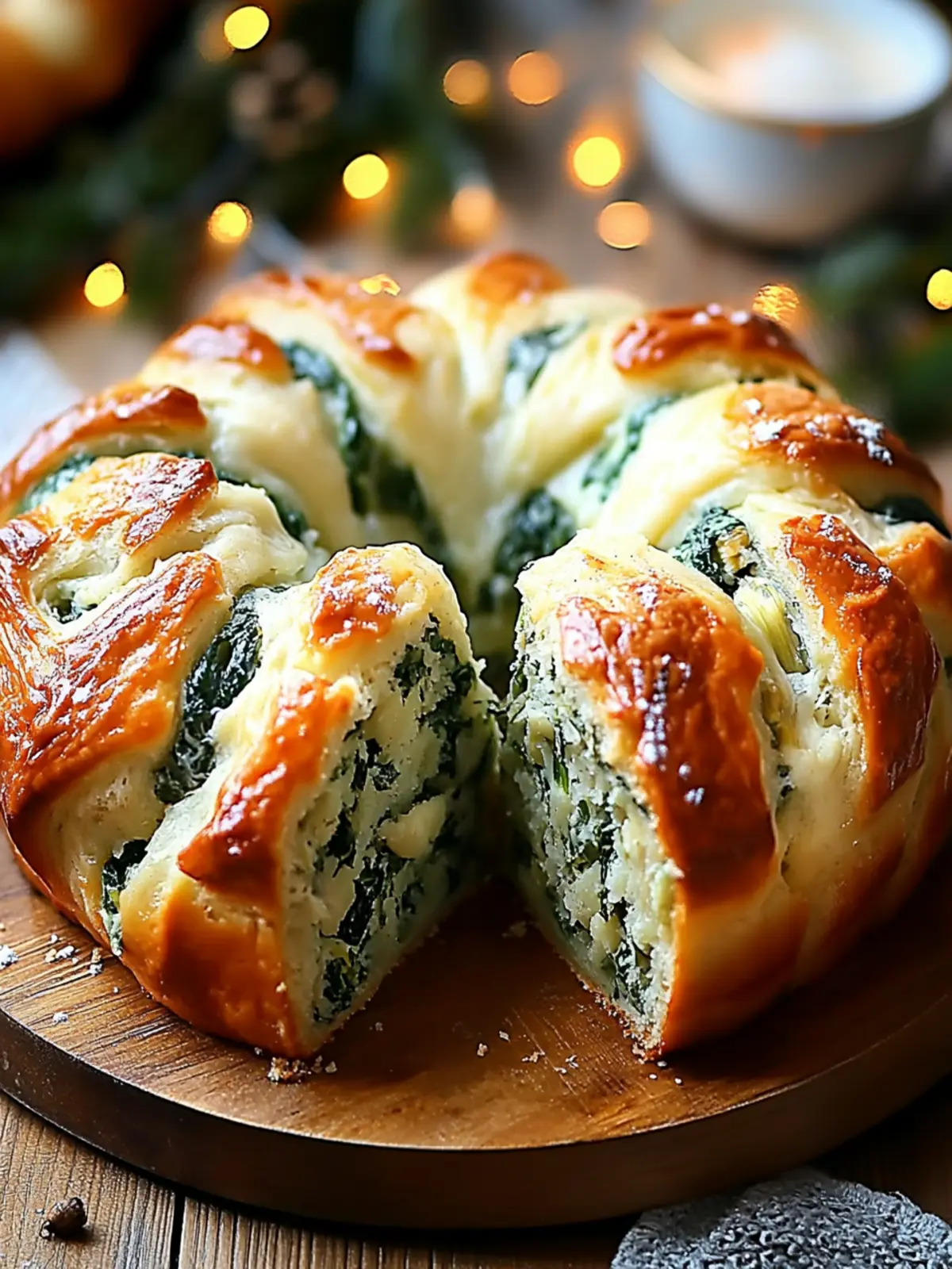 Golden Holiday Spinach-Artichoke Bundt Pull-Apart Loaf Delight 4 Golden Holiday Spinach-Artichoke Bundt Pull-Apart Loaf