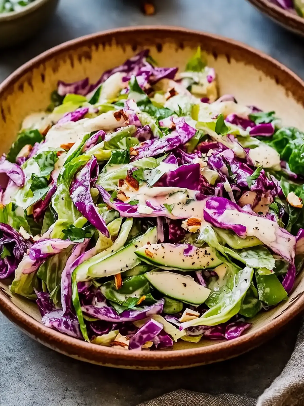 Cabbage Salad with Creamy Dressing