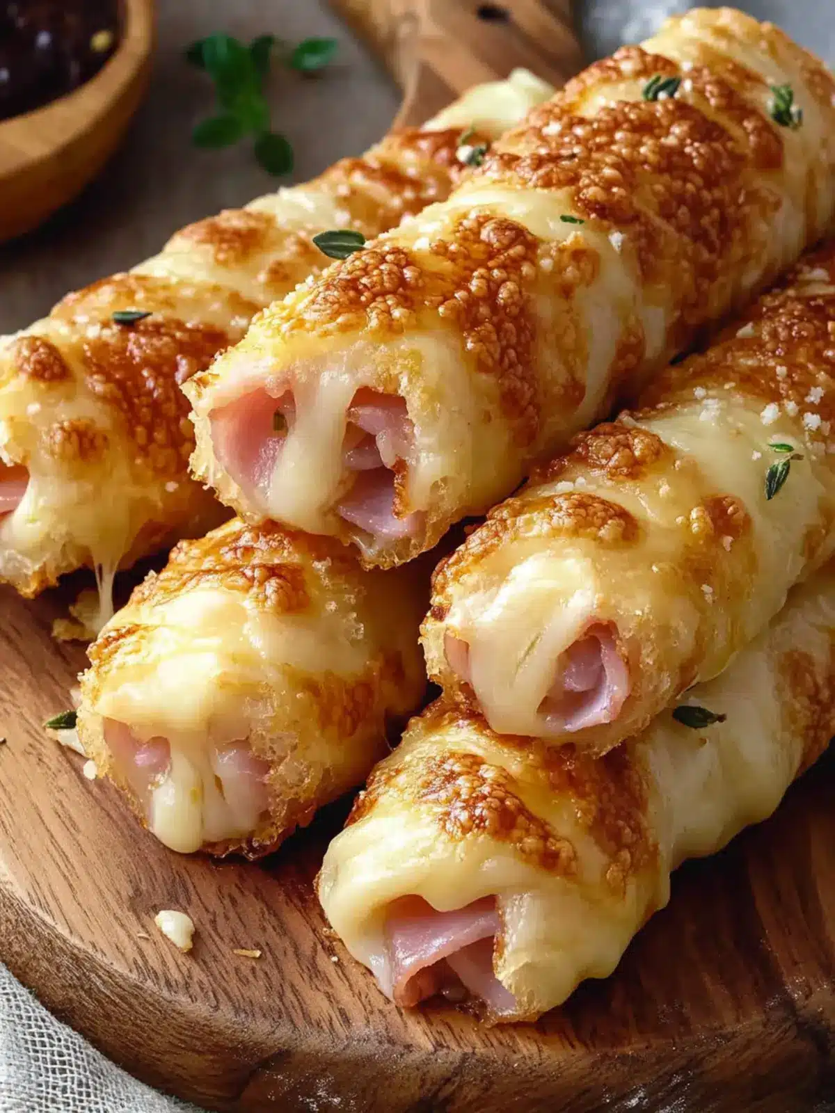 Mouthwatering Cheesy Ham and Cheese Sticks Recipe to WOW You 2 Cheesy Ham and Cheese Sticks