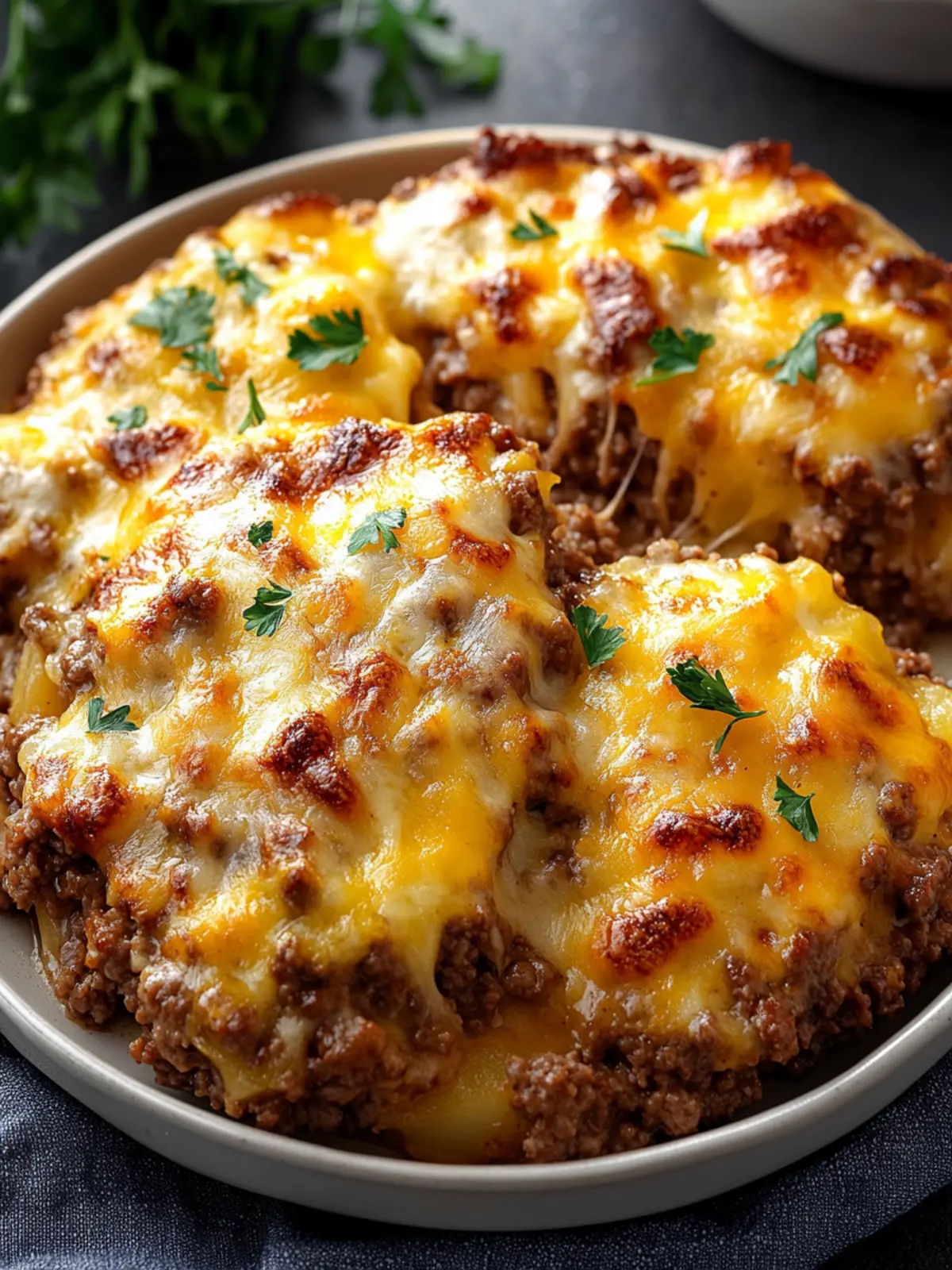 Cheesy Ground Beef and Potato Bake for Cozy Family Nights 2 Cheesy Ground Beef and Potato Bake