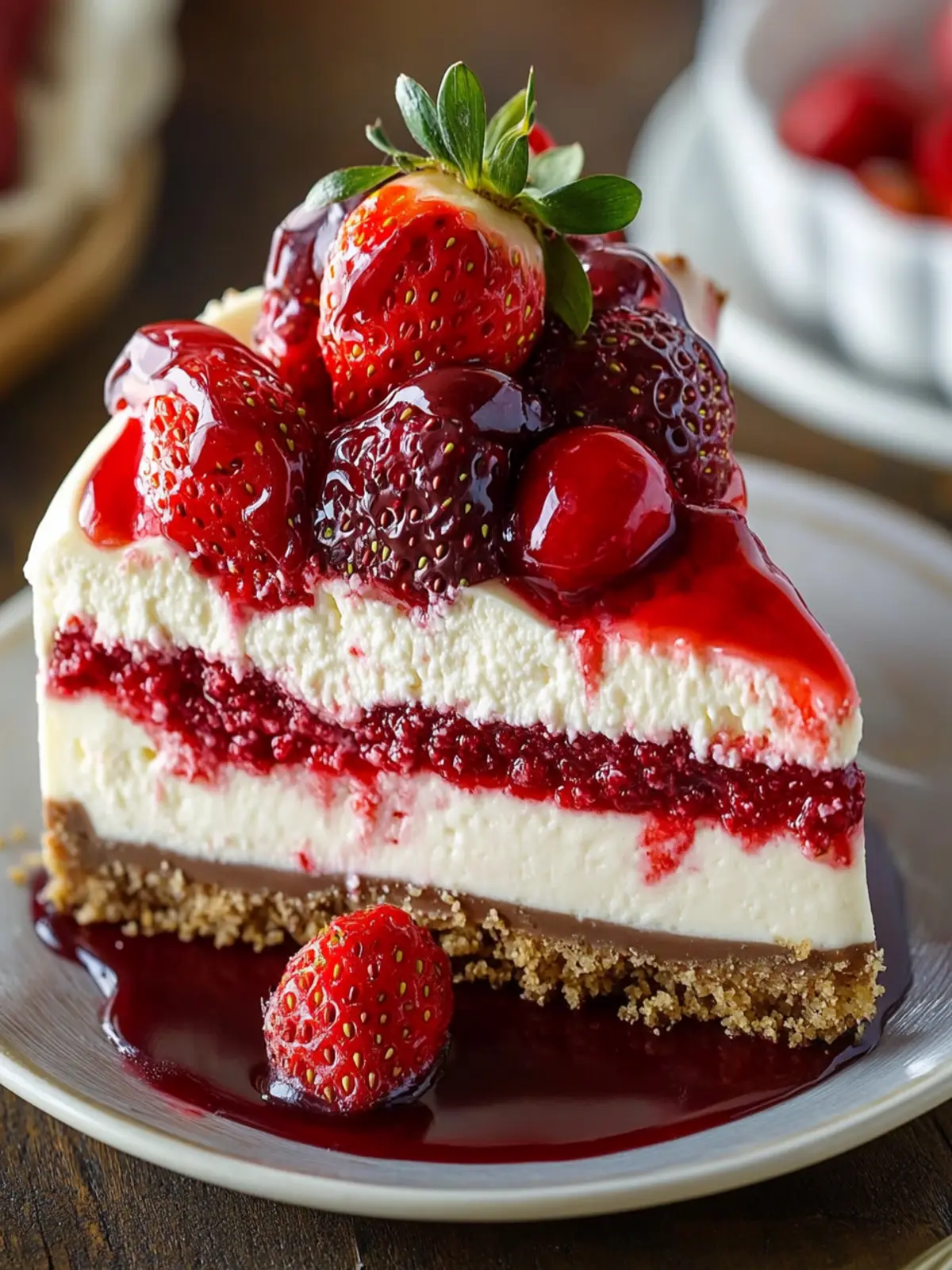Decadent White Chocolate Strawberry Cheesecake to Savor Anytime 4 Decadent White Chocolate Strawberry Cheesecake