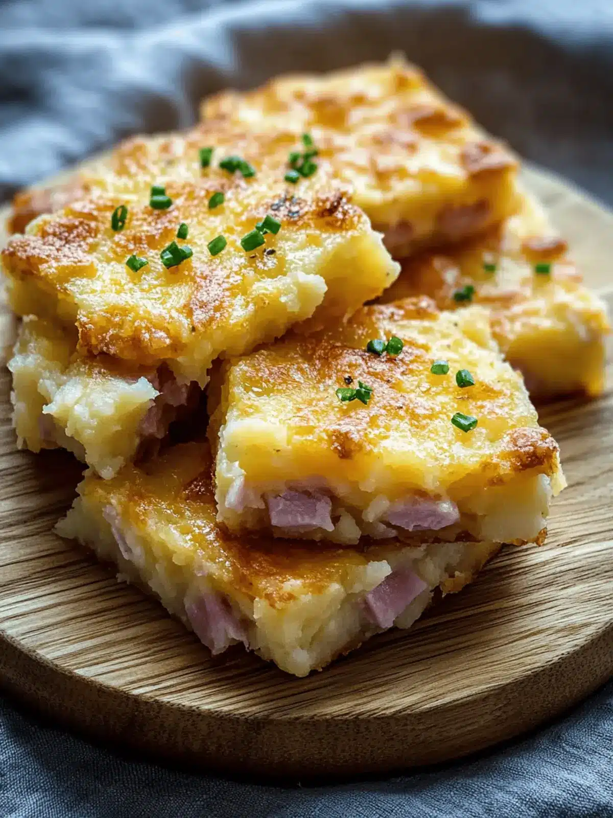 Cheesy Mashed Potato Ham Squares for Cozy Family Meals 4 cheesy mashed potato ham squares