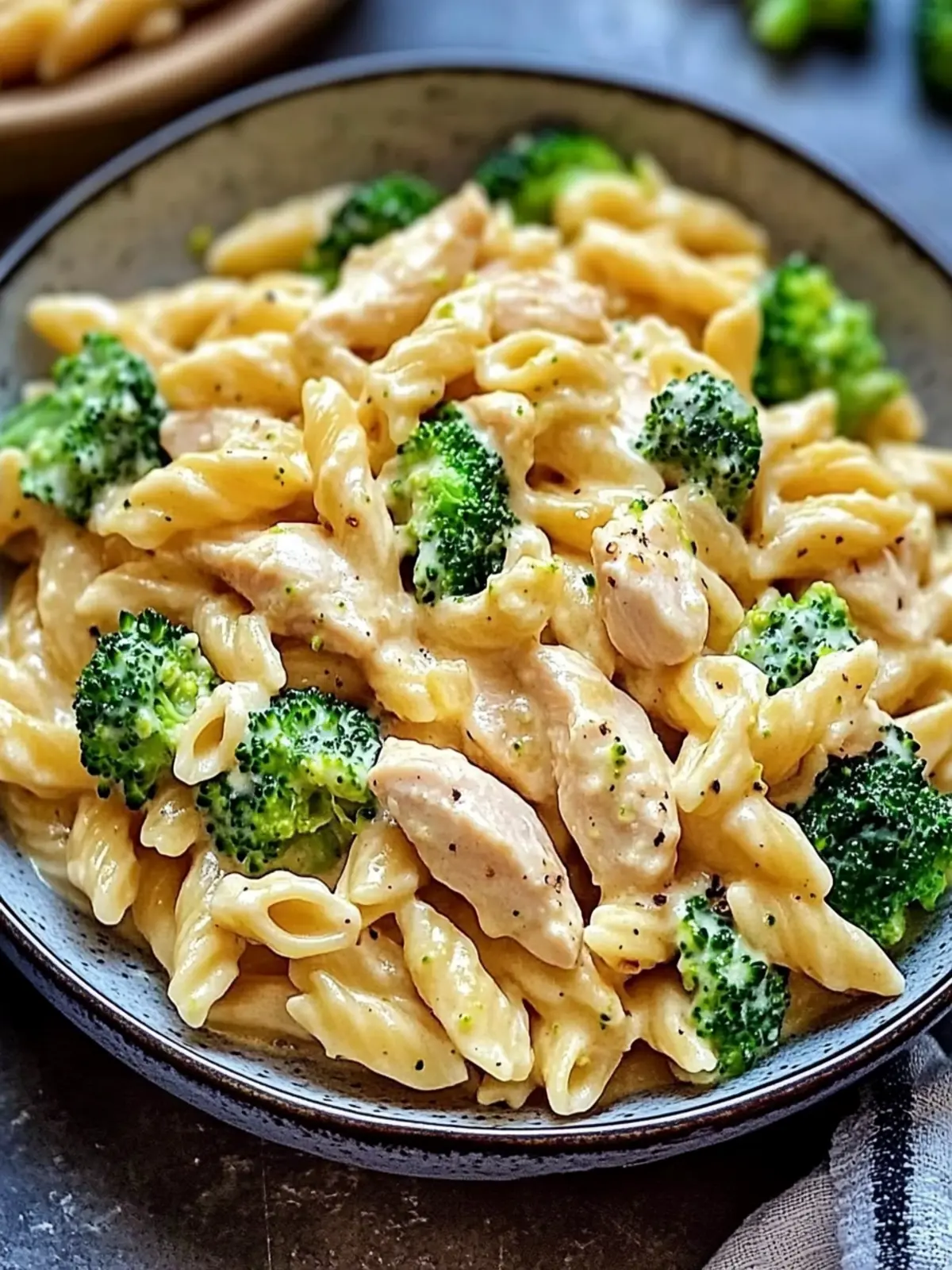 Creamy Chicken & Broccoli Pasta in One Pot