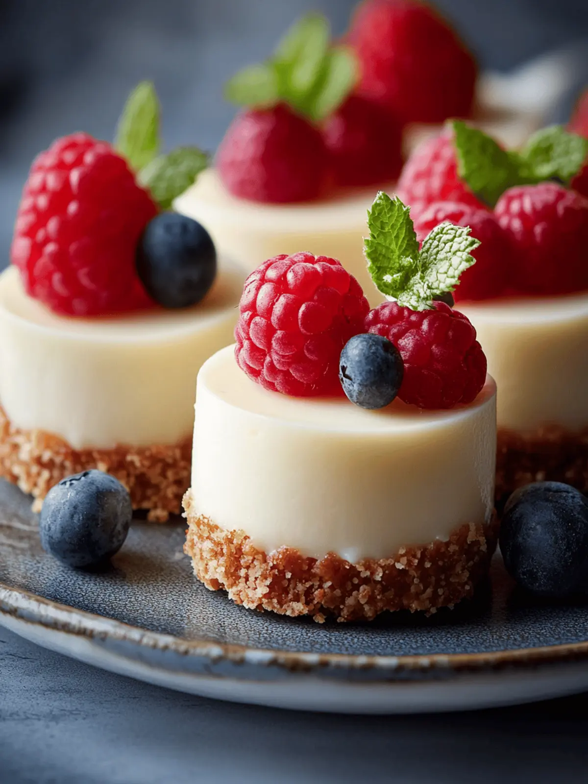 Irresistible Mini Cheesecakes for Sweet Home Indulgence 3 Mini Cheesecakes