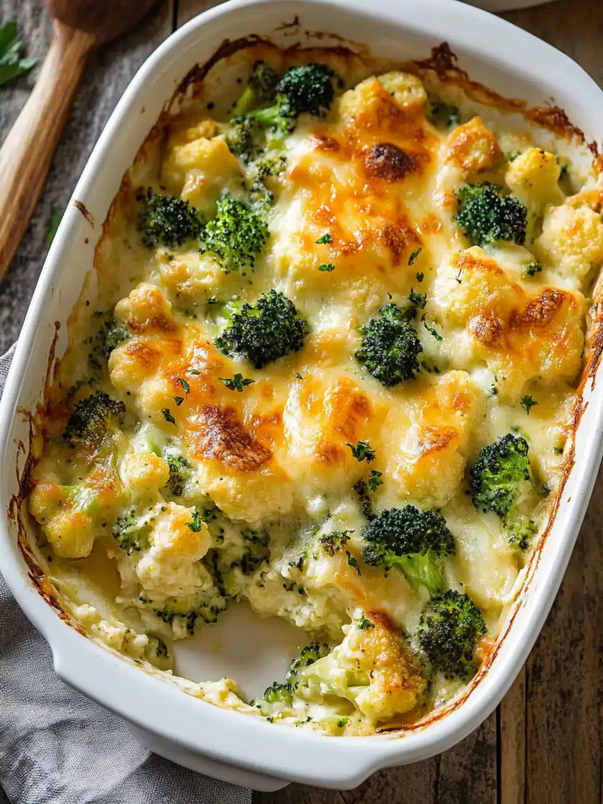 Cheesy Cauliflower Broccoli Casserole for Cozy Nights 3 Cauliflower Broccoli Casserole