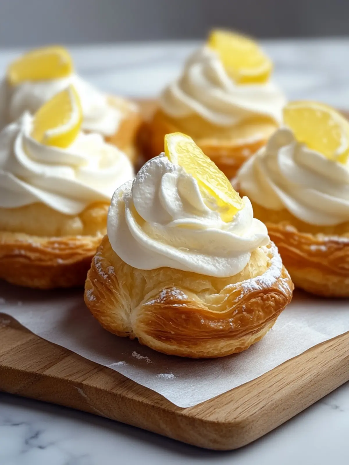 Lemon Cream Puffs with Condensed Milk Filling for Pure Bliss 4 Lemon Cream Puffs with Condensed Milk Filling