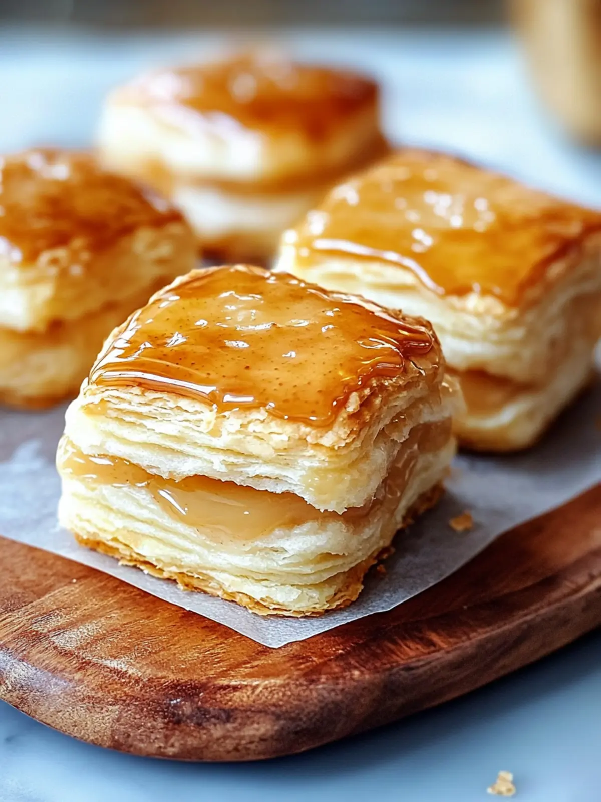 APPLE PIE BISCUITS WITH CARAMEL DRIZZLE