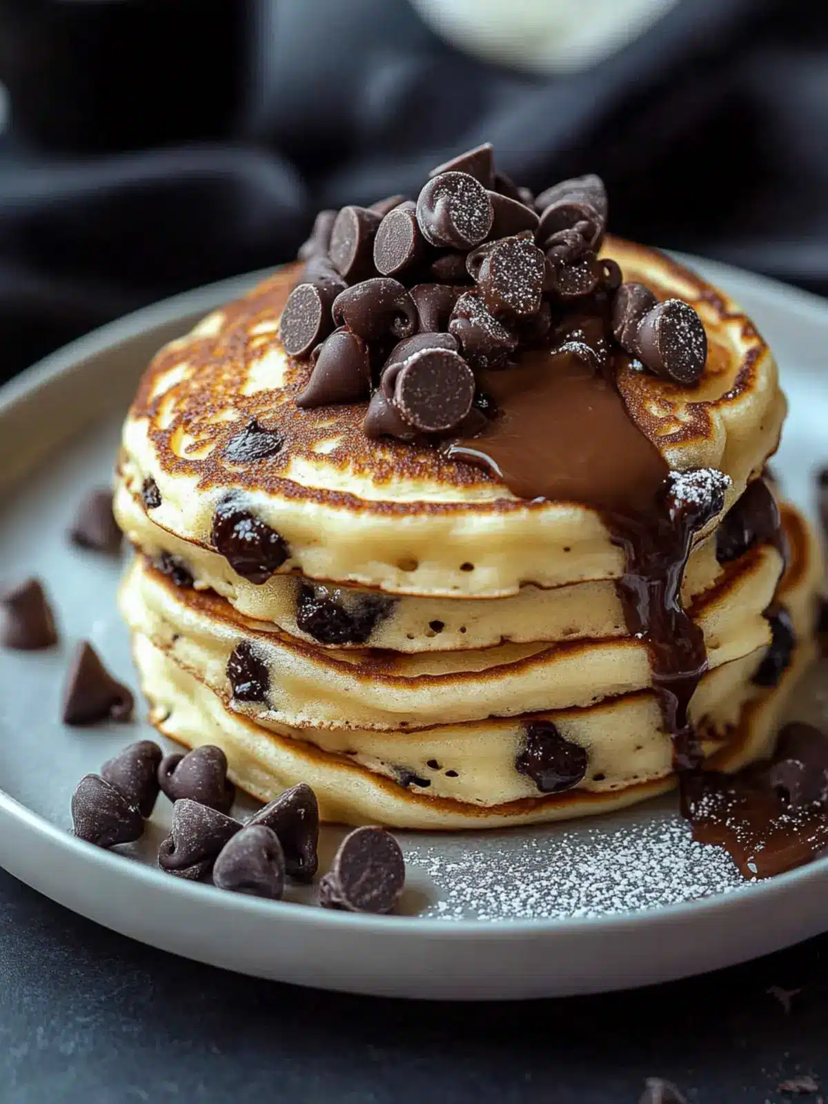 Deliciously Fluffy Chocolate Chip Pancakes Everyone Craves 3 Chocolate Chip Pancake