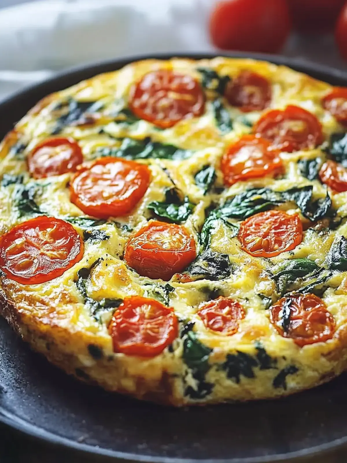 Savory Tomato Spinach Frittata for Effortless Brunch Bliss 2 Tomato Spinach Frittata