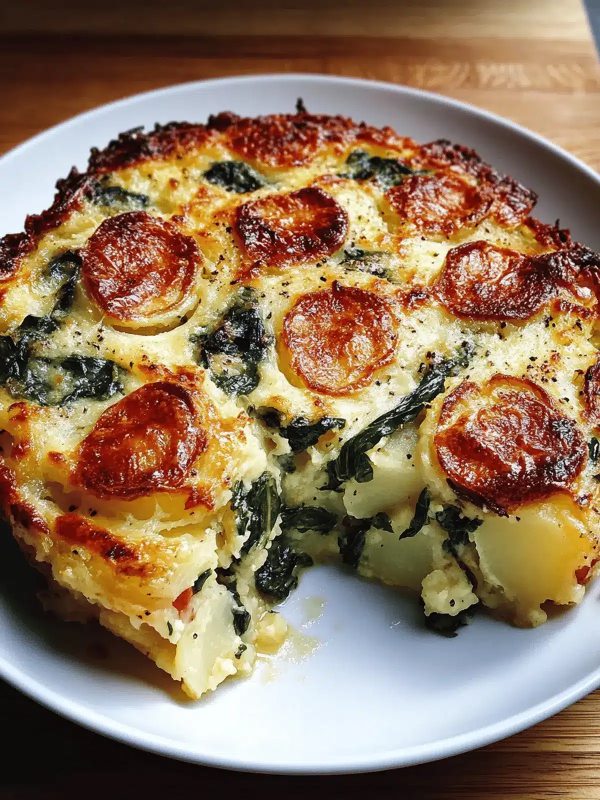 Baked Spinach & Parmesan Potato Pie for Cozy Family Nights 4 Baked Spinach & Parmesan Potato Pie