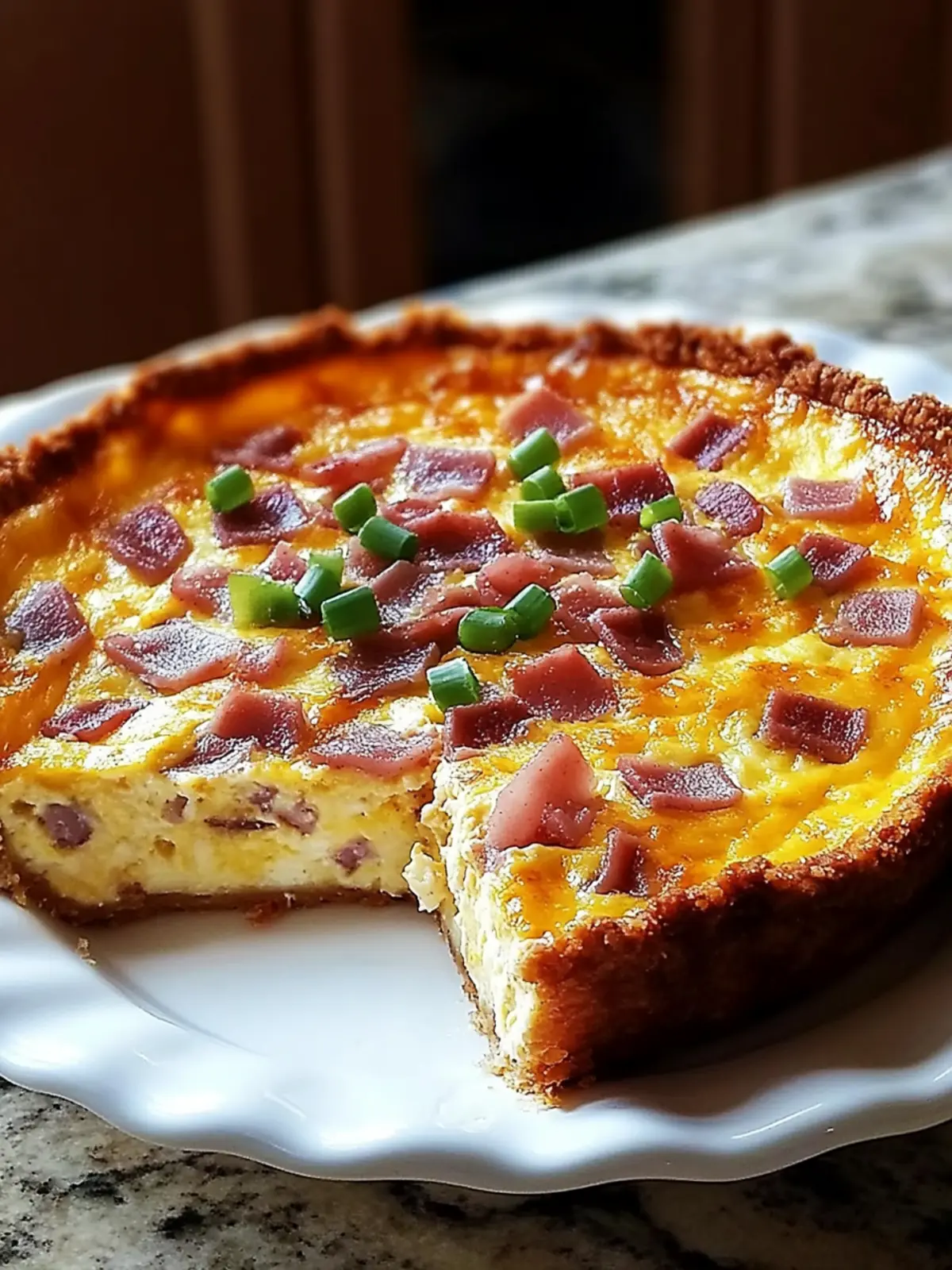 Creamy Keto Crustless Quiche Lorraine