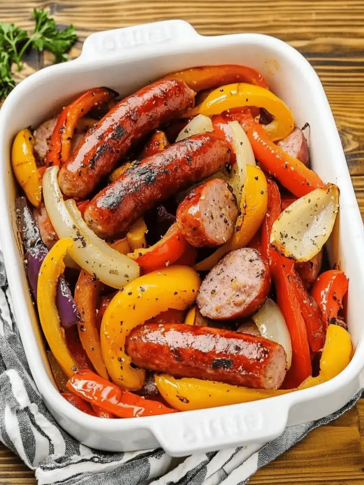 Super Easy Sausage and Peppers