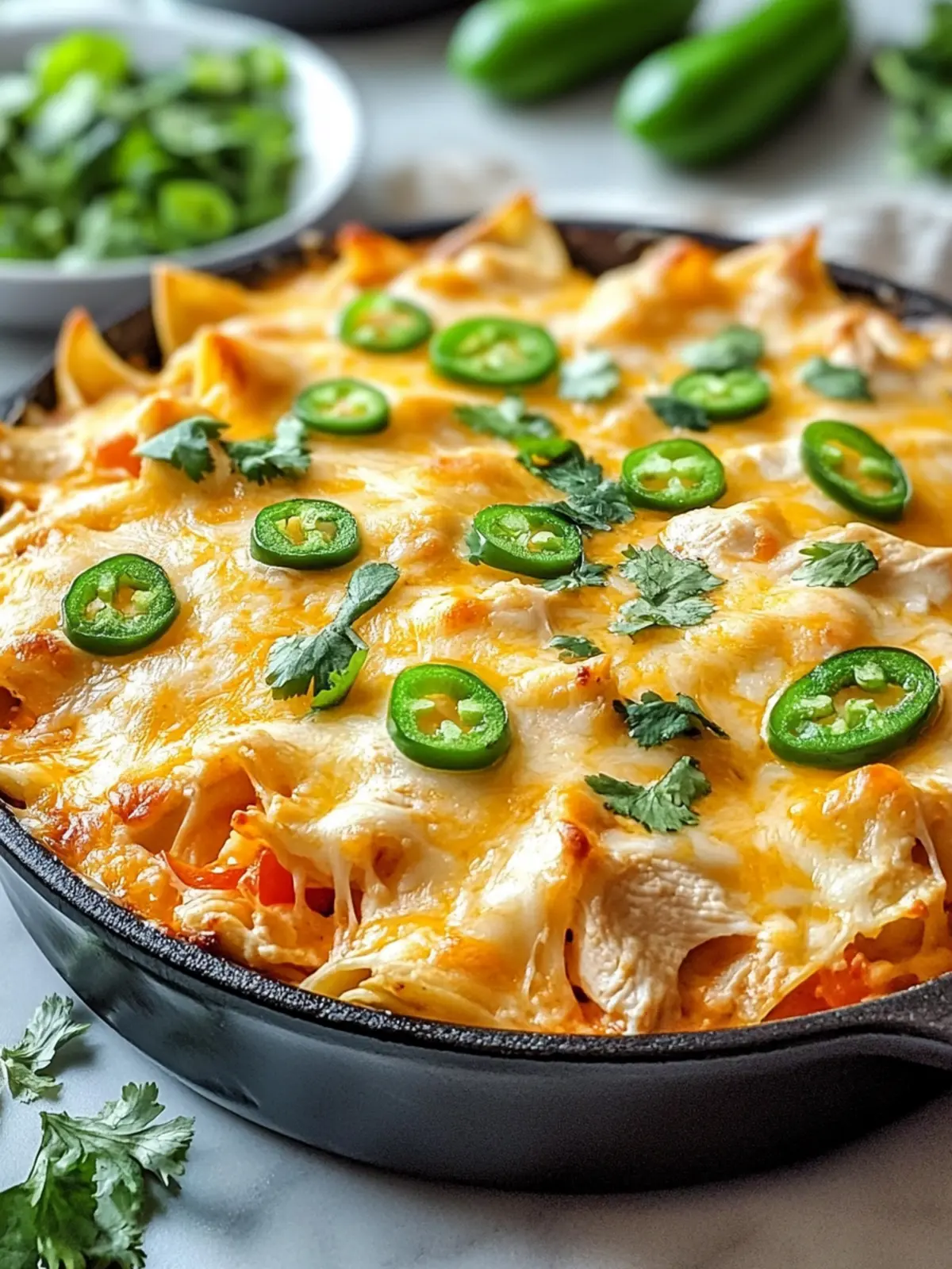 Fajita Chicken Casserole with Spicy Jalape o Cheddar Magic 3 FAJITA CHICKEN CASSEROLE WITH SPICY JALAPE O CHEDDAR