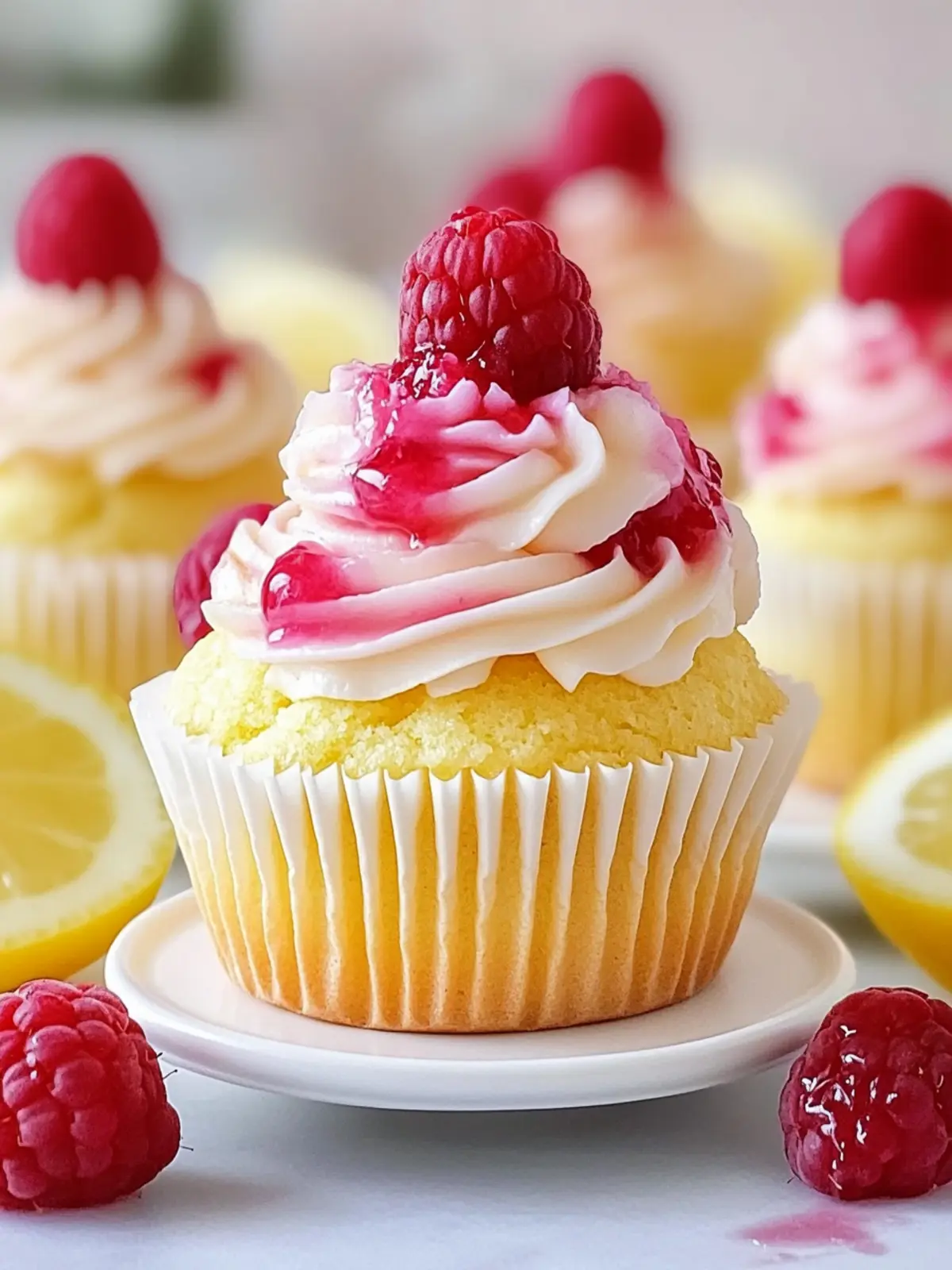 Raspberry Lemon Heaven Cupcakes