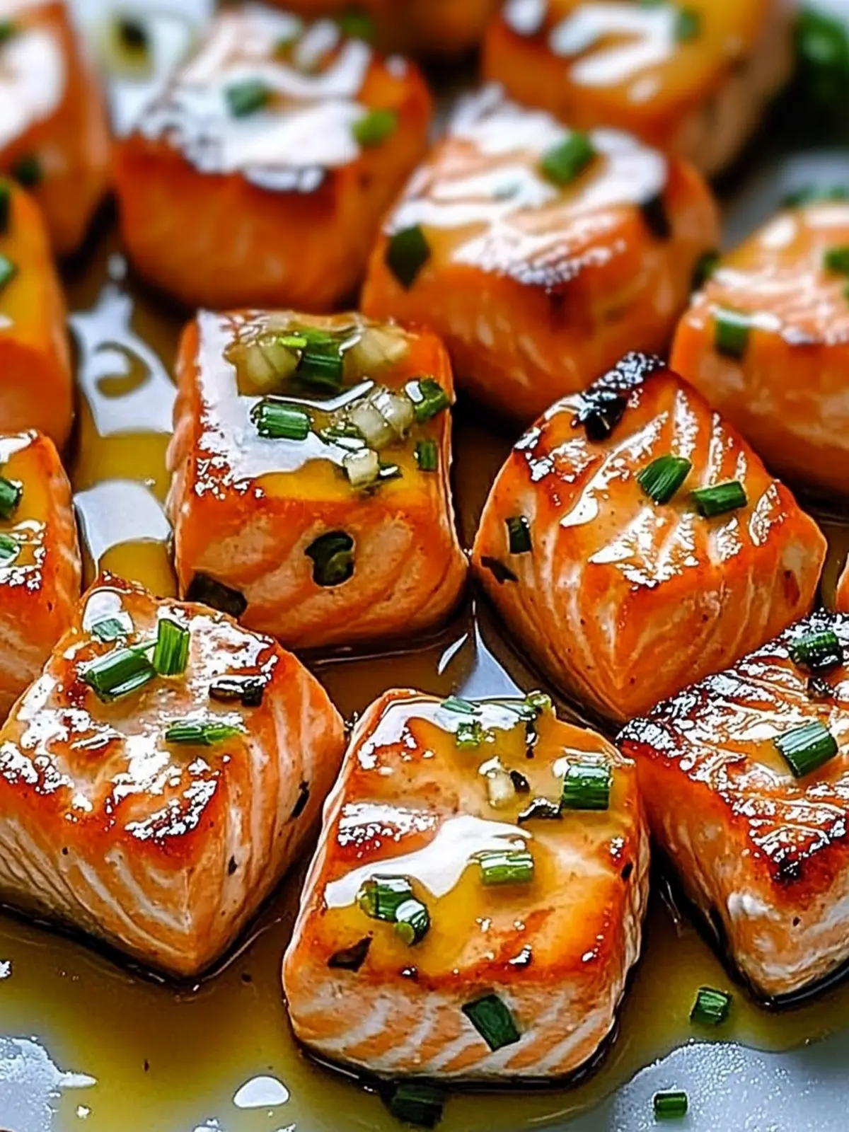 Savor Honey Butter Garlic Glazed Salmon Bites Tonight 3 Honey Butter Garlic Glazed Salmon Bites