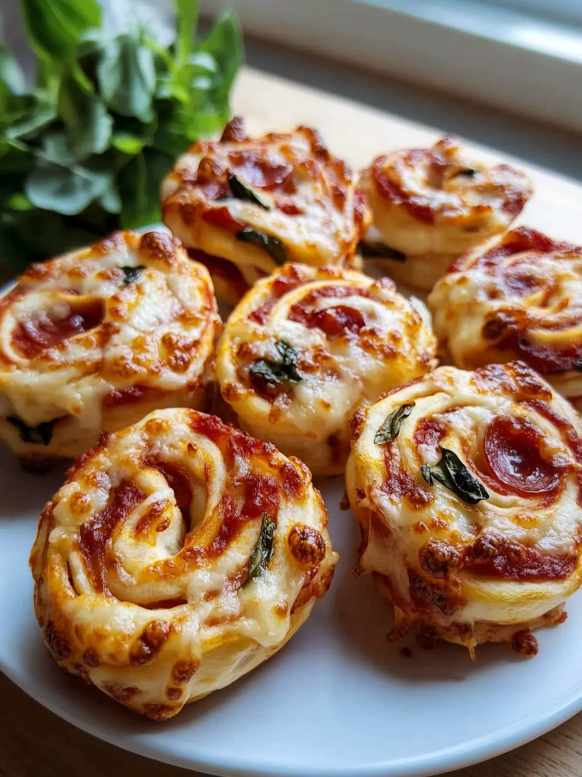 Irresistible Pizza Pinwheels: Flaky, Cheesy, and Customizable! 4 pizza pinwheels
