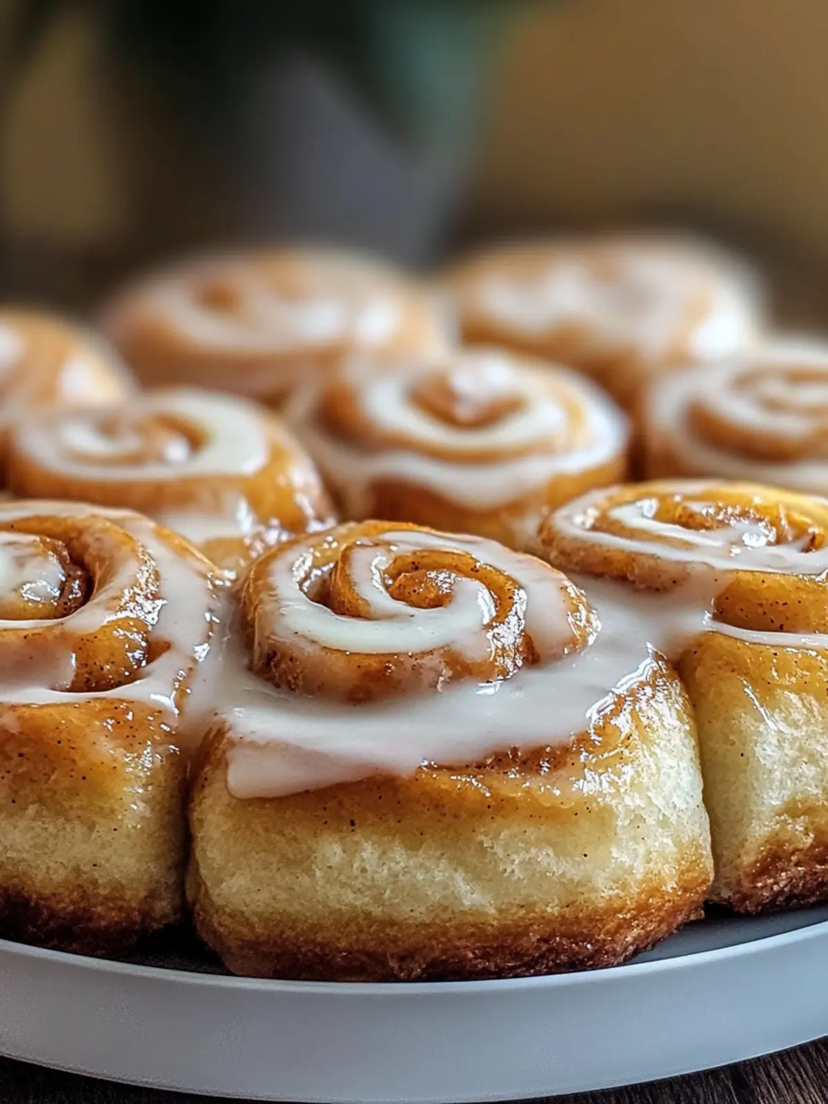Decadent King's Hawaiian Cinnamon Rolls with Creamy Glaze 2 KING'S HAWAIIAN CINNAMON ROLLS WITH CREAMY GLAZE