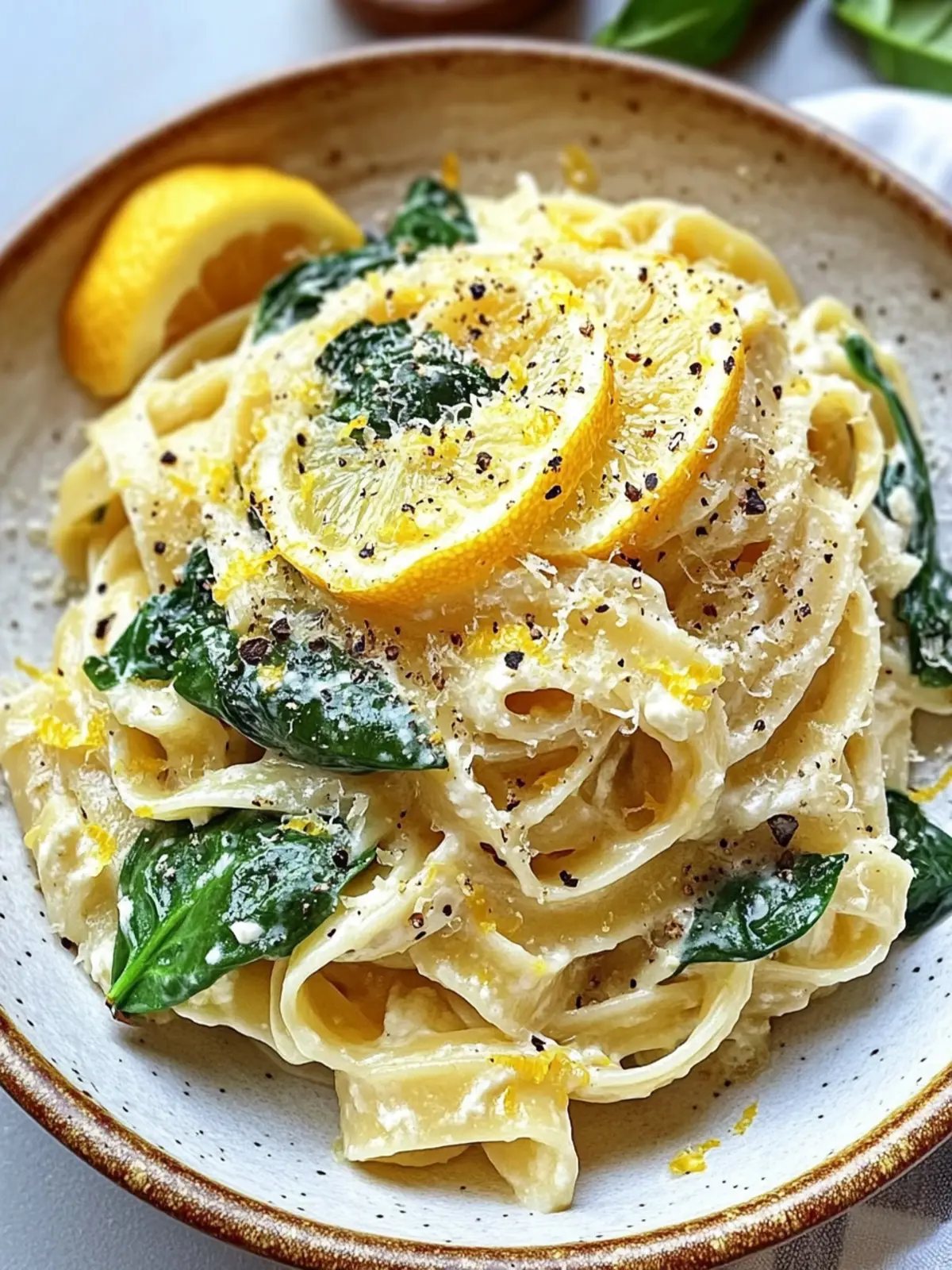Zesty Lemon Ricotta & Spinach Pasta