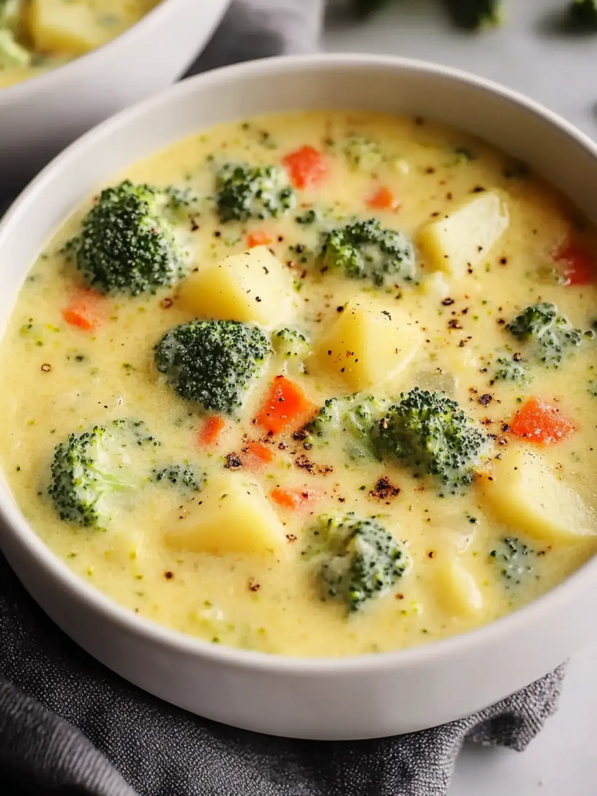 Broccoli Cheese and Potato Soup