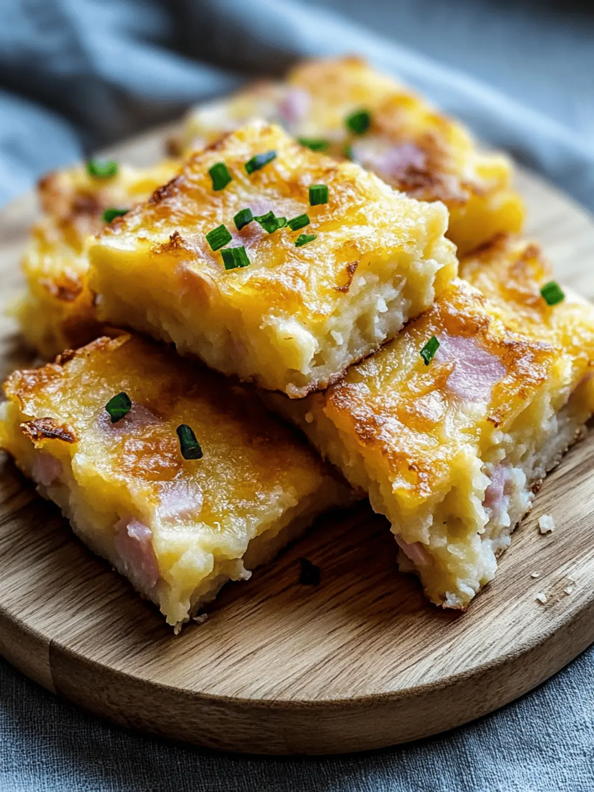 Cheesy Mashed Potato Ham Squares for Cozy Family Meals 3 cheesy mashed potato ham squares