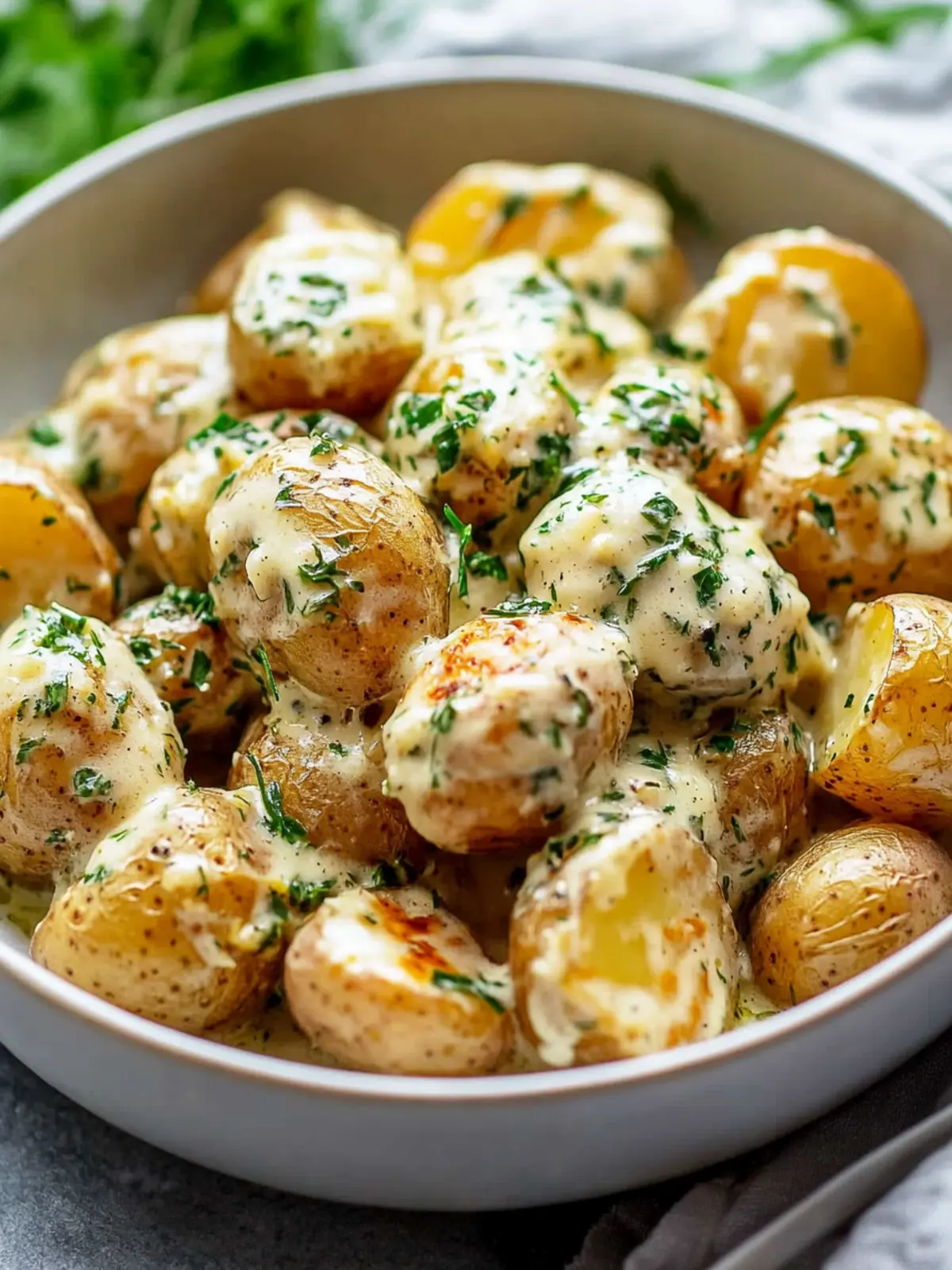 Creamy Garlic Sauce Baby Potatoes That Steal the Show 2 Creamy Garlic Sauce Baby Potatoes