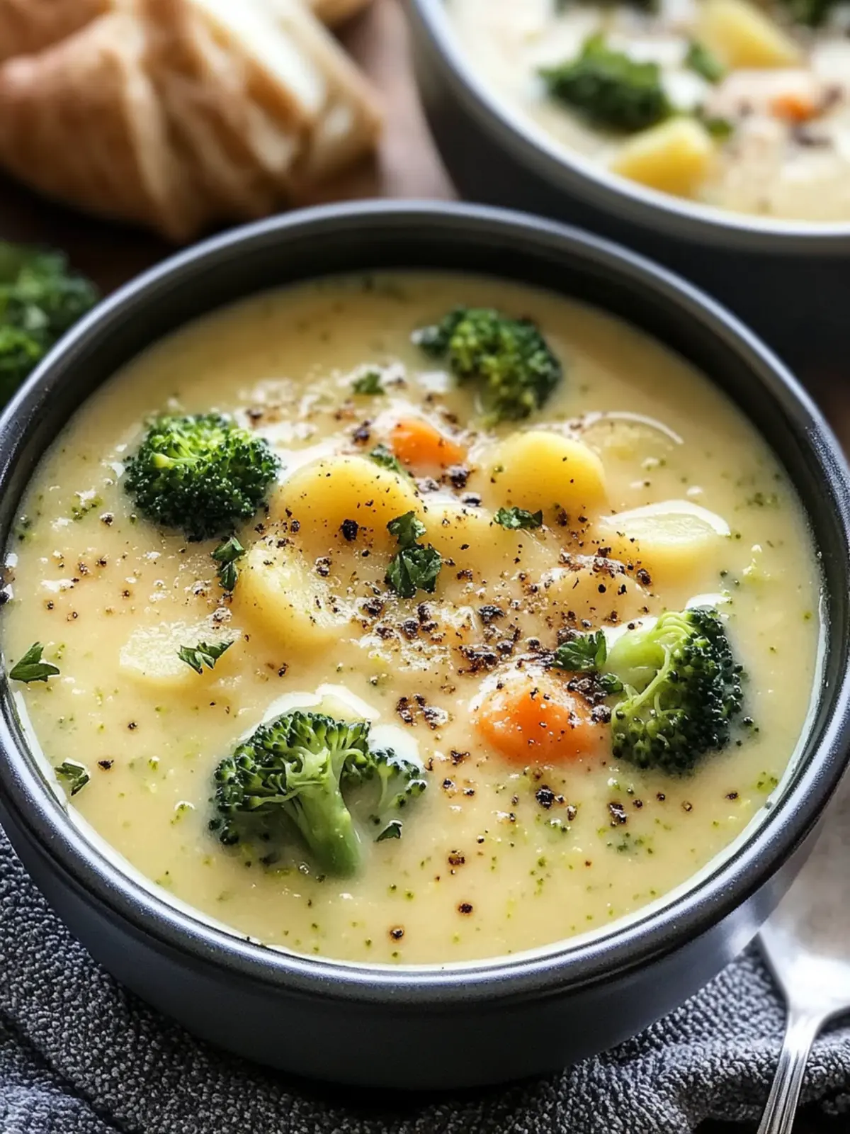 Slow Cooker Broccoli Cheddar Potato Soup