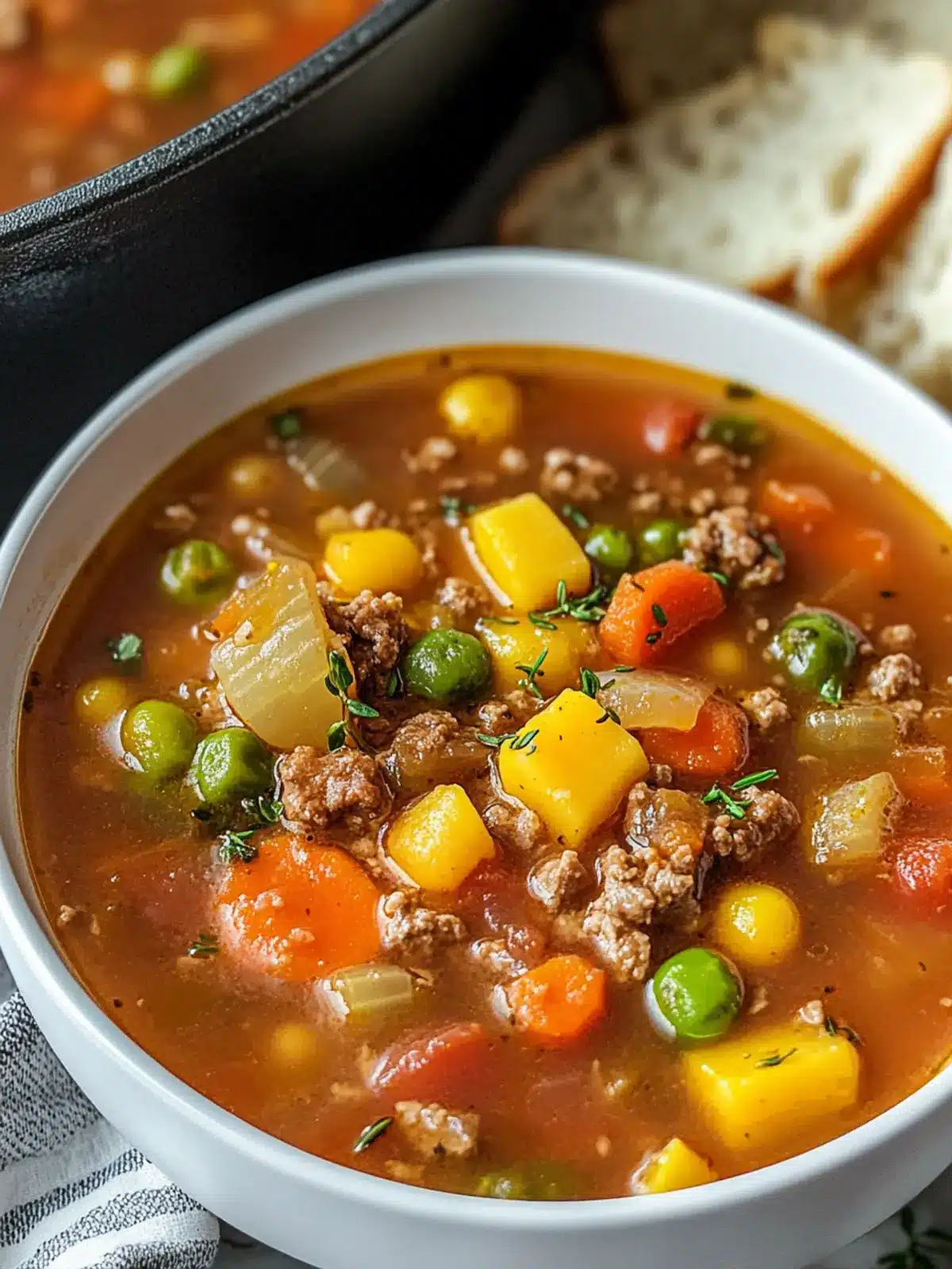 OLD FASHIONED VEGETABLE BEEF SOUP