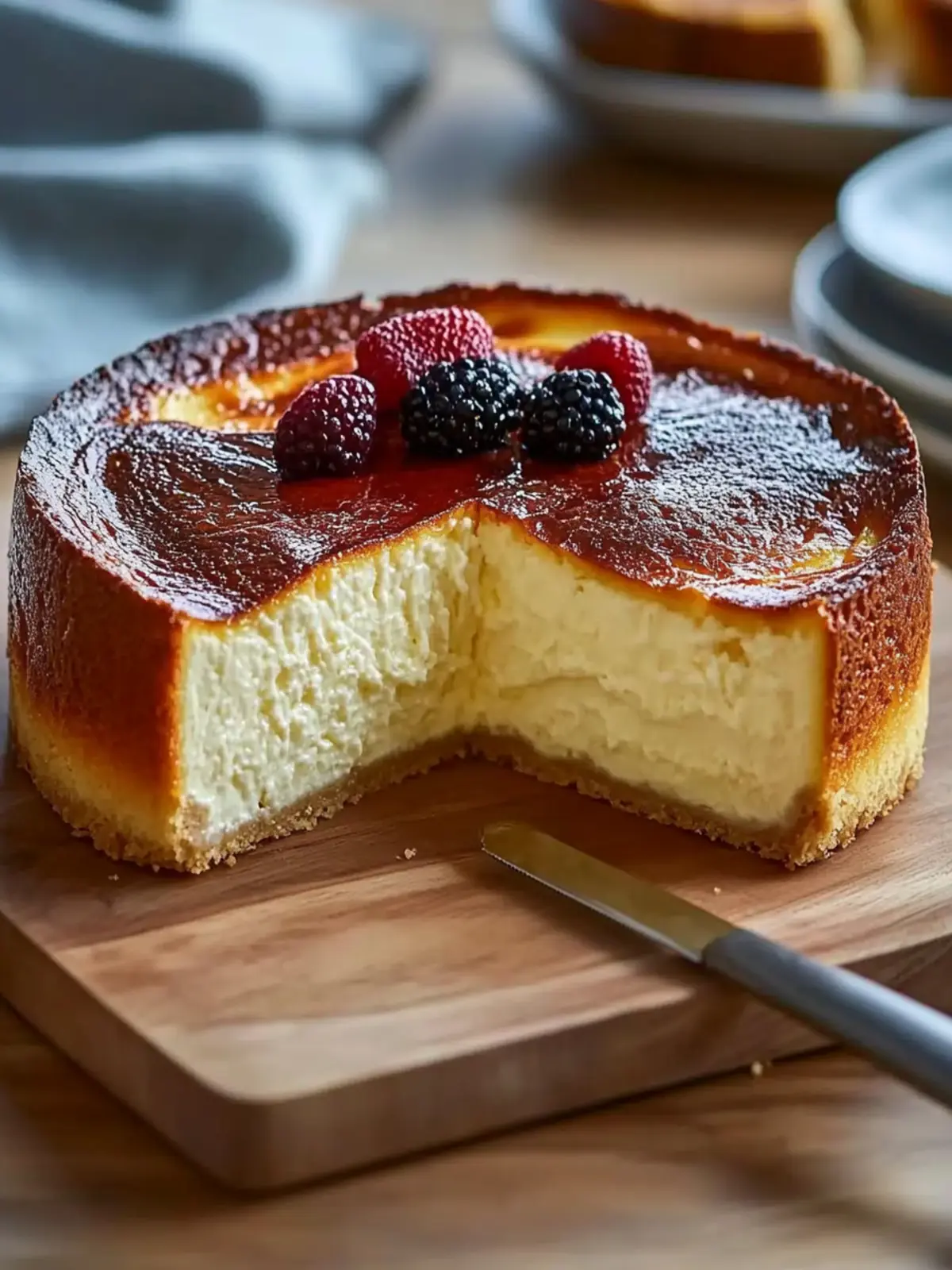 Loaf Pan Basque Cheesecake