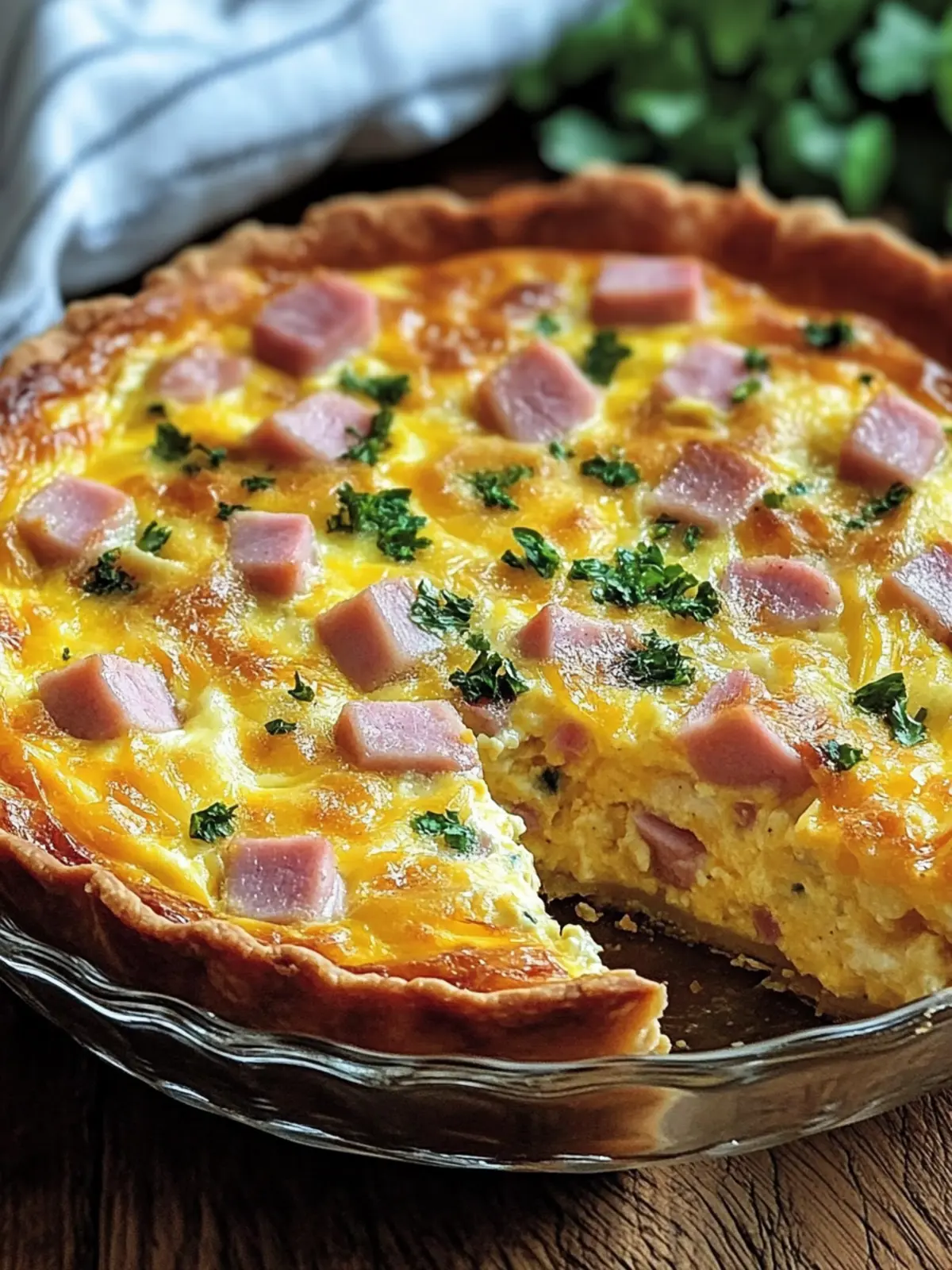 Savory Crustless Quiche Loaded with Ham and Cheese Delight 3 Crustless Quiche Loaded with Ham and Cheese