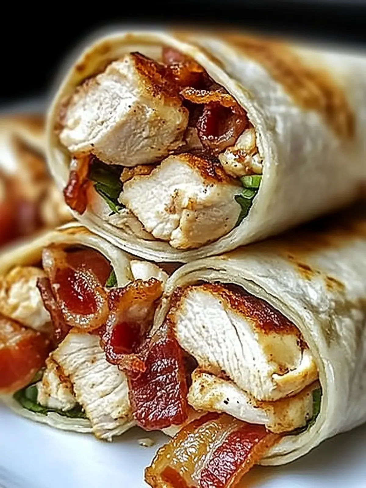 Savory Crunchy Bacon Ranch Chicken Wraps for Flavorful Bites 4 Crunchy Bacon Ranch Chicken Wraps for a Flavorful Bite