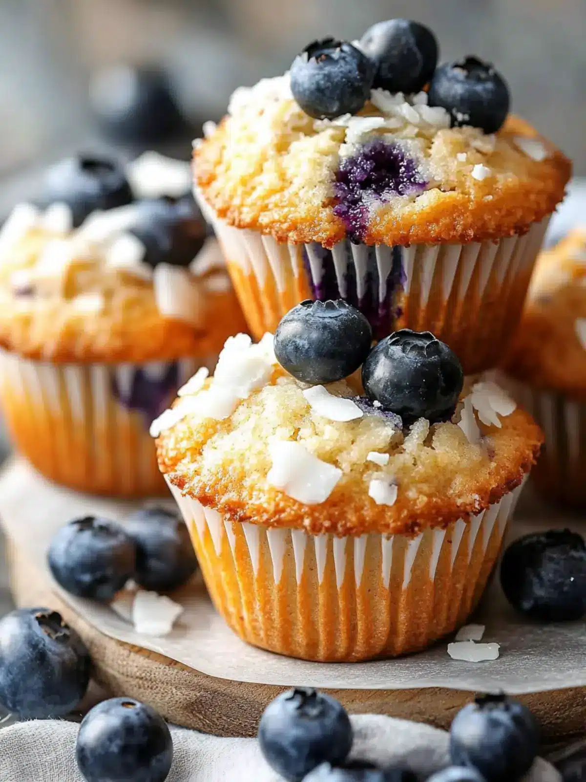 Blueberry Coconut Breakfast Muffins
