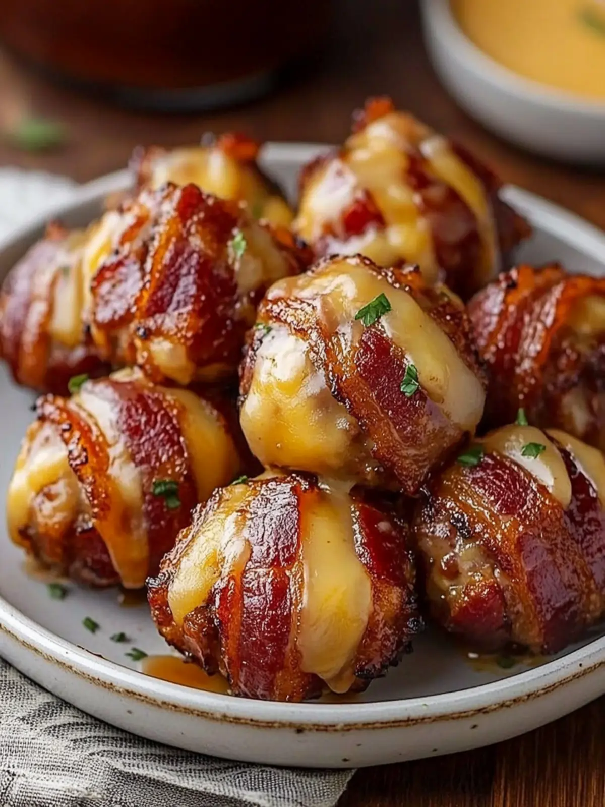 Cheddar-Stuffed BBQ Bacon Bombs for Ultimate Flavor Lovers 2 Cheddar-Stuffed BBQ Bacon Bombs