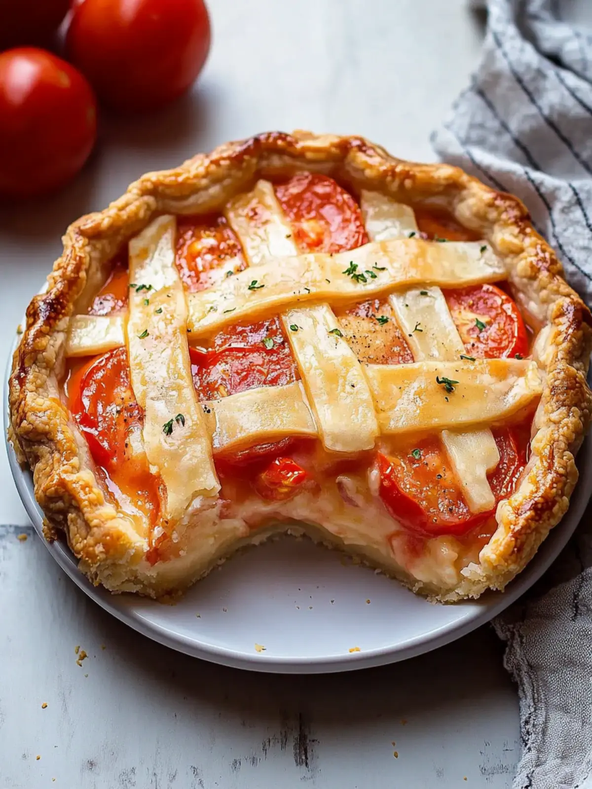 Traditional Amish Tomato Pie