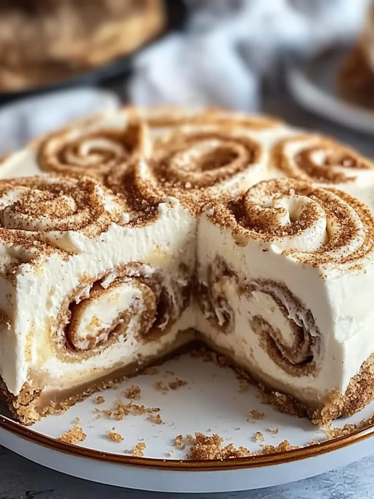 Cinnamon Roll Cheesecake Magic