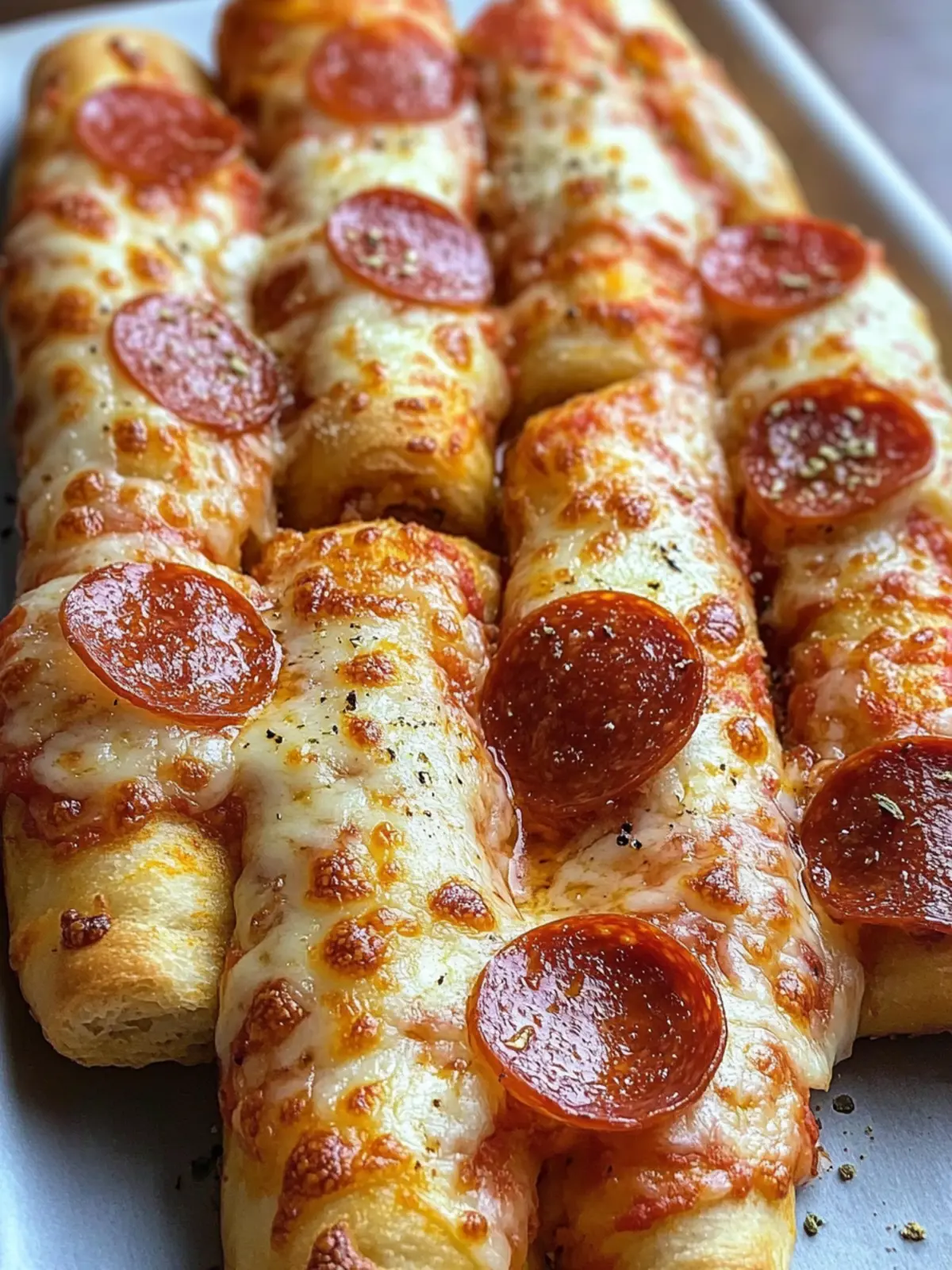 Pepperoni Pizza Roll Breadsticks