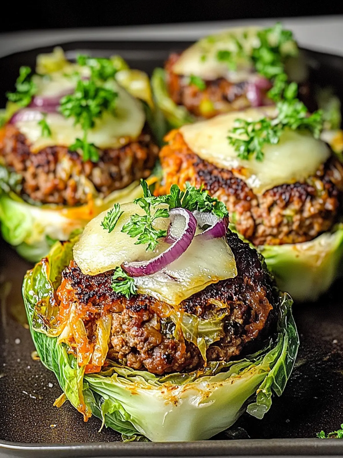 Oven-Baked Cabbage Burgers: A Healthy Twist on Comfort Food 2 Oven-Baked Cabbage Burgers