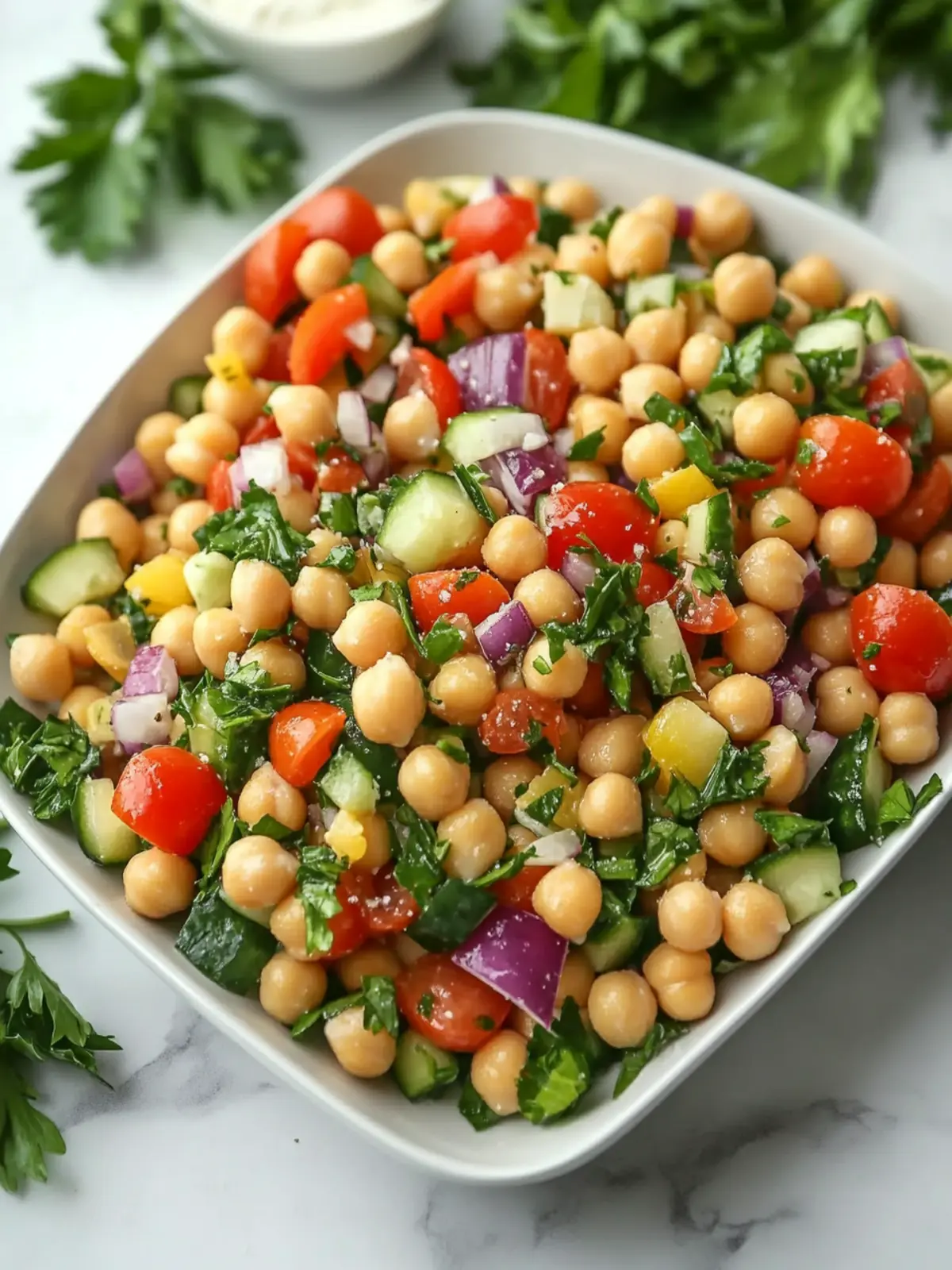Mediterranean Chickpea Salad with Lemon Vinaigrette Bliss 4 Mediterranean Chickpea Salad with Lemon Vinaigrette: The Best Summer Dish