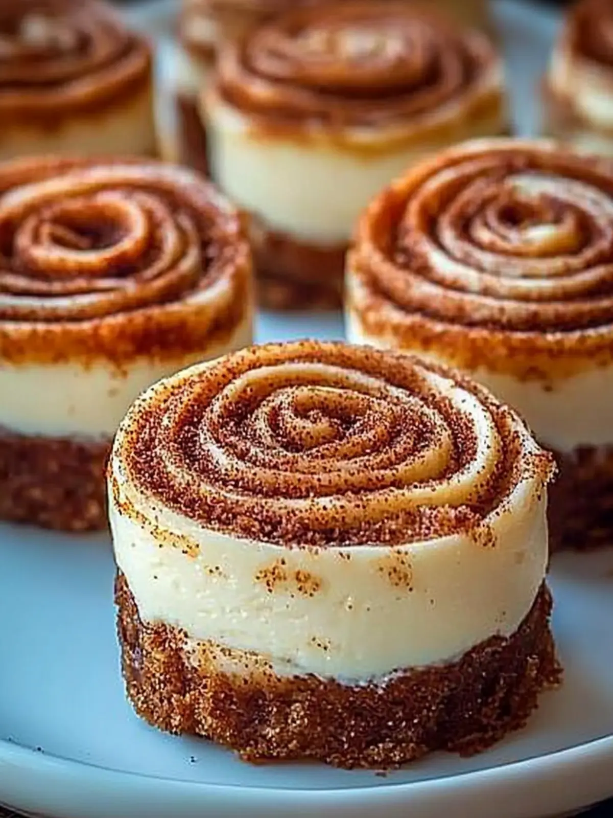 Mini Cinnamon Roll Cheesecakes: Sweet, Creamy Bliss Awaits 3 Mini Cinnamon Roll Cheesecakes