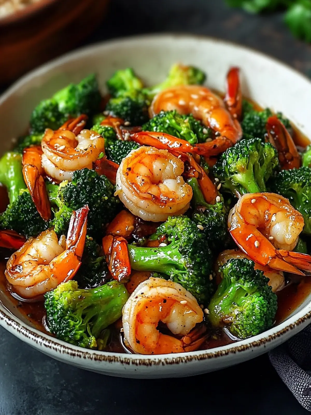 Stir-Fried Shrimp and Broccoli