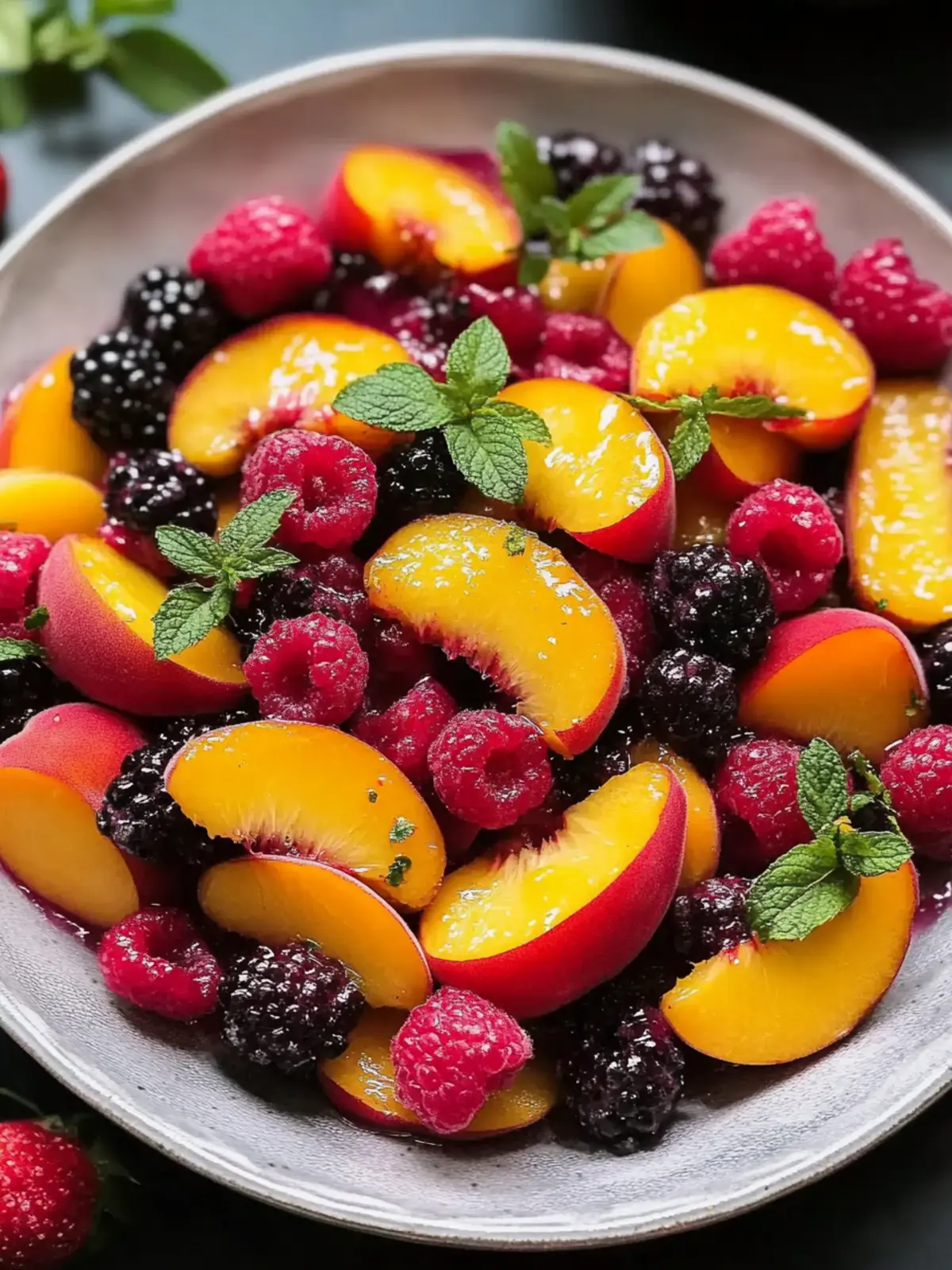 Refreshing Summer Peach Fruit Salad Your Perfect Light Dish 3 Summer Peach Fruit Salad Perfect Light Summer Dish