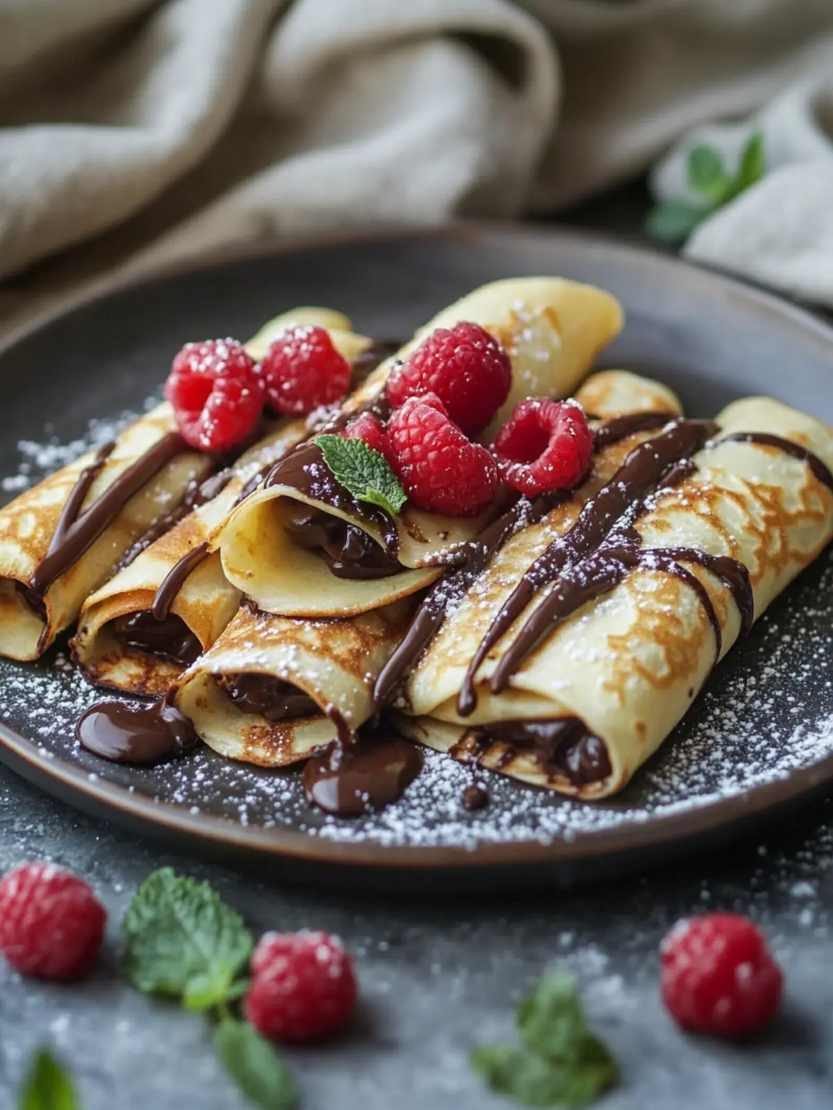 Indulge in Handmade Chocolate-Filled Rolled Cr ªpes Today 3 Handmade Chocolate-Filled Rolled Cr ªpes