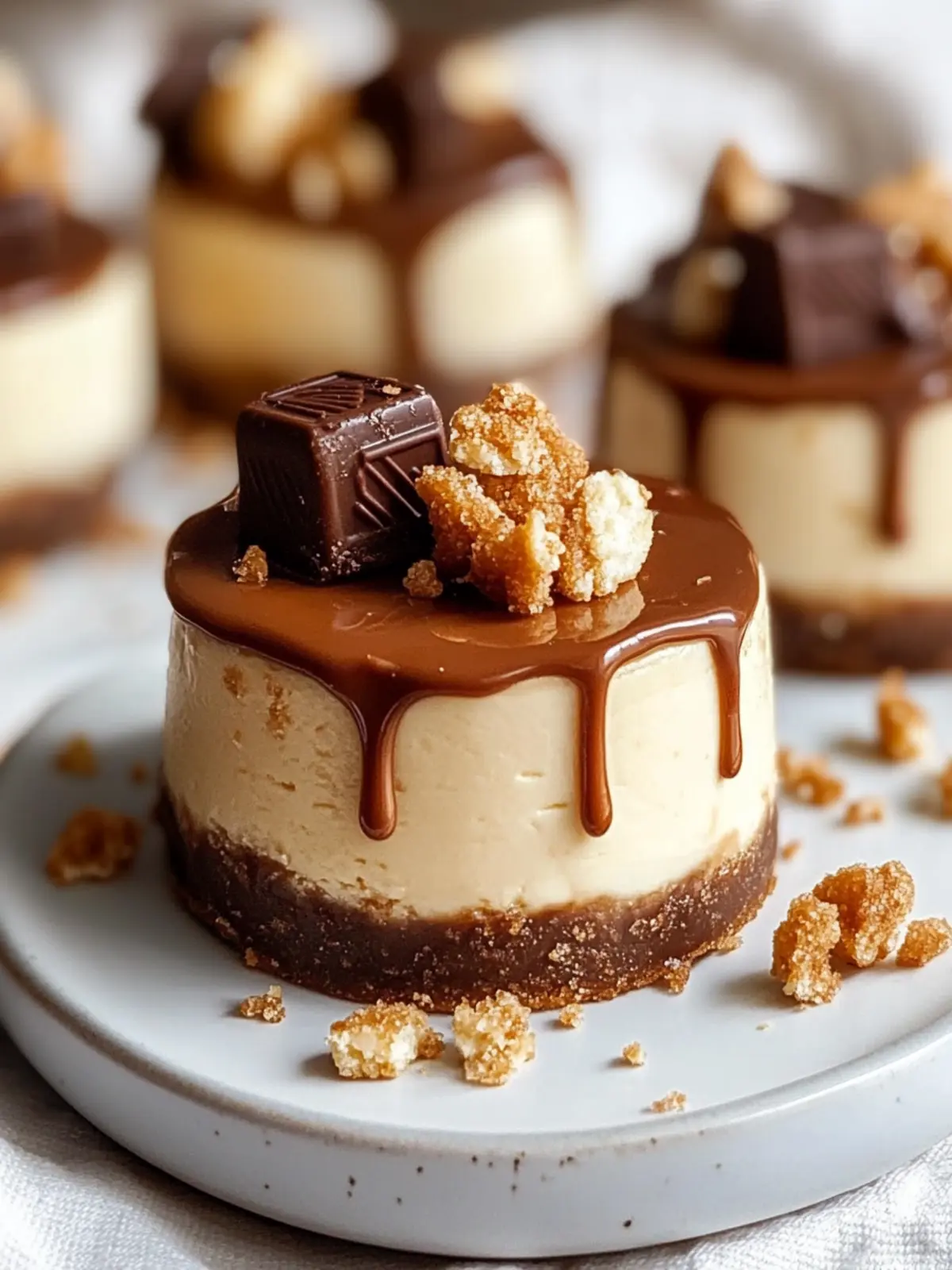 Mini Butterscotch Twix Cheesecakes That Wow Every Bite 3 MINI BUTTERSCOTCH TWIX CHEESECAKES