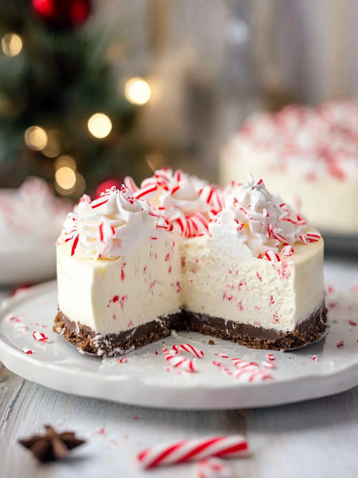 No Bake Peppermint Cheesecake: Effortless Holiday Indulgence 3 No Bake Peppermint Cheesecake