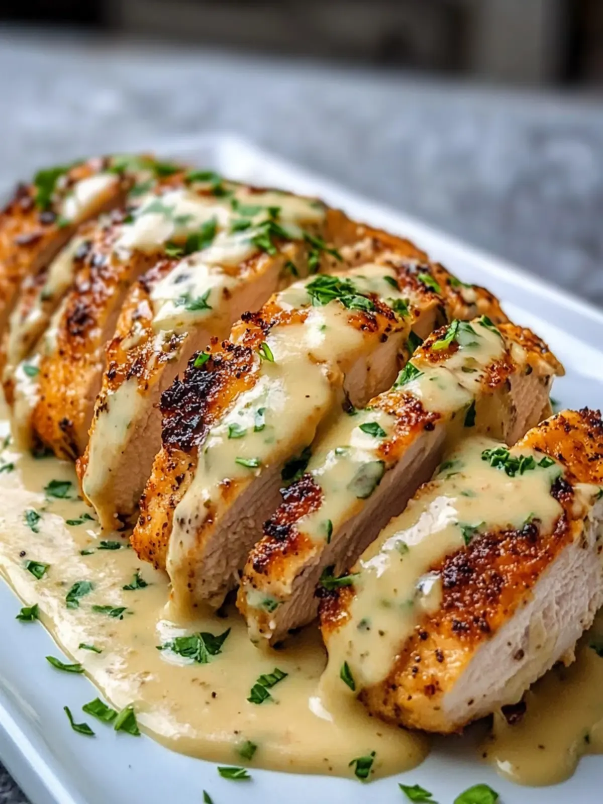 Baked Caesar Chicken with Creamy Parmesan Sauce Delight 2 BAKED CAESAR CHICKEN WITH CREAMY PARMESAN SAUCE