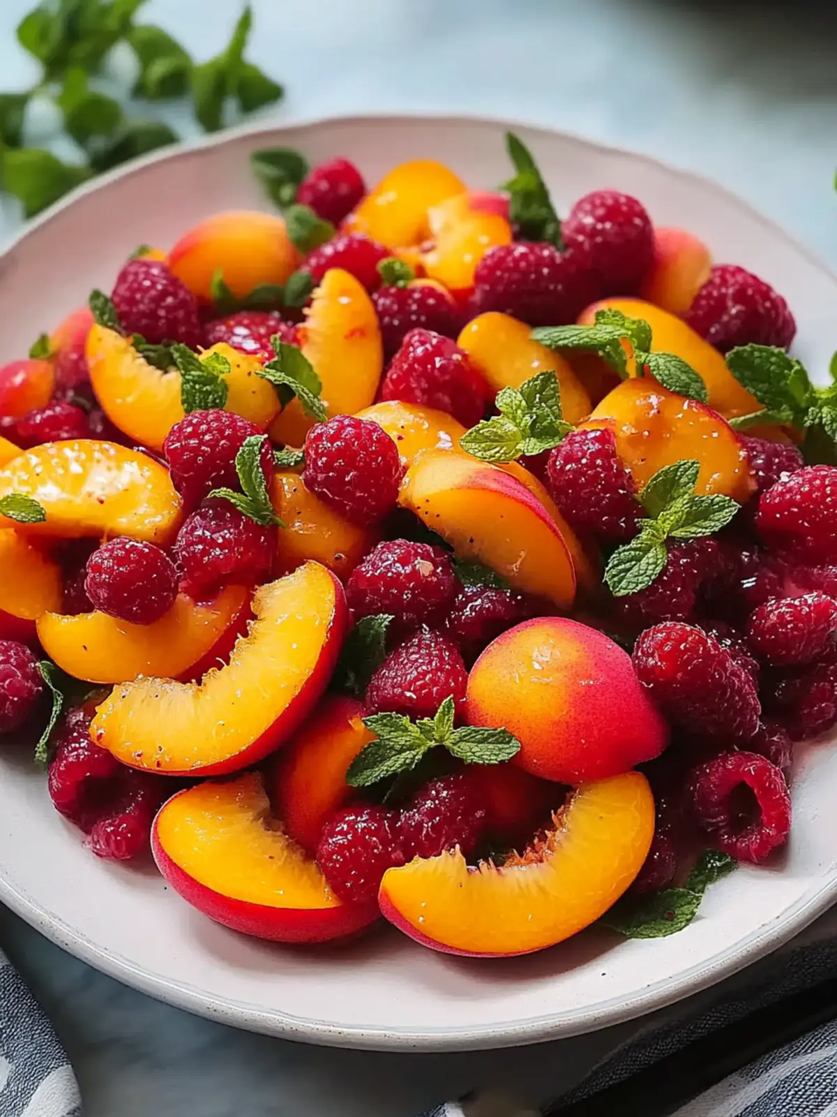 Refreshing Summer Peach Fruit Salad Your Perfect Light Dish 2 Summer Peach Fruit Salad Perfect Light Summer Dish