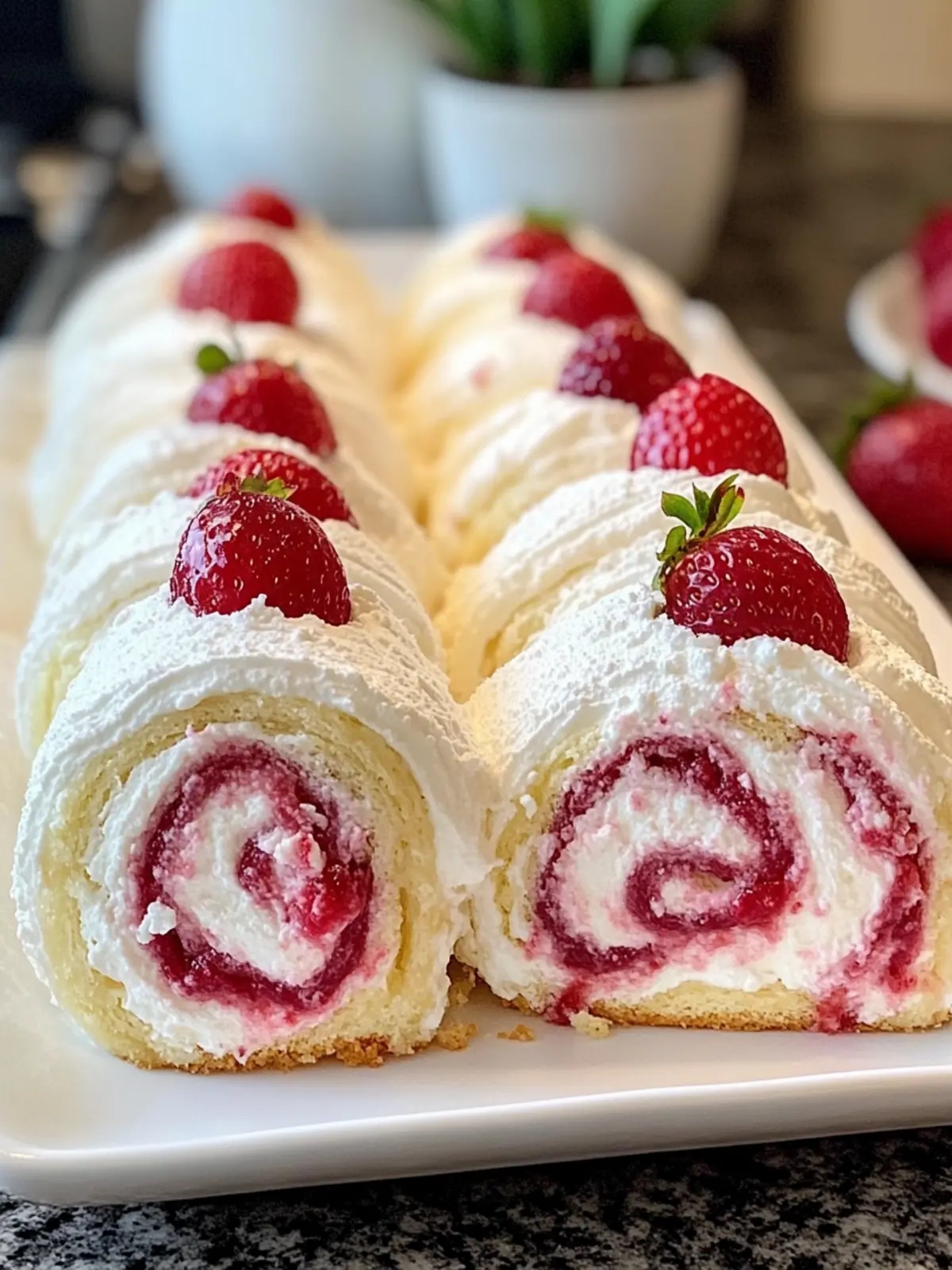 Indulge in Strawberry Shortcake Cheesecake Rolls Today 2 Strawberry Shortcake Cheesecake Rolls
