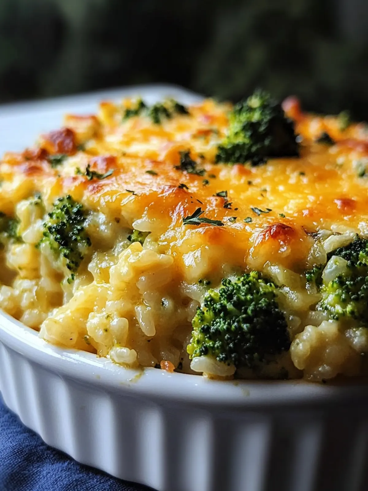 Broccoli cheese rice casserole